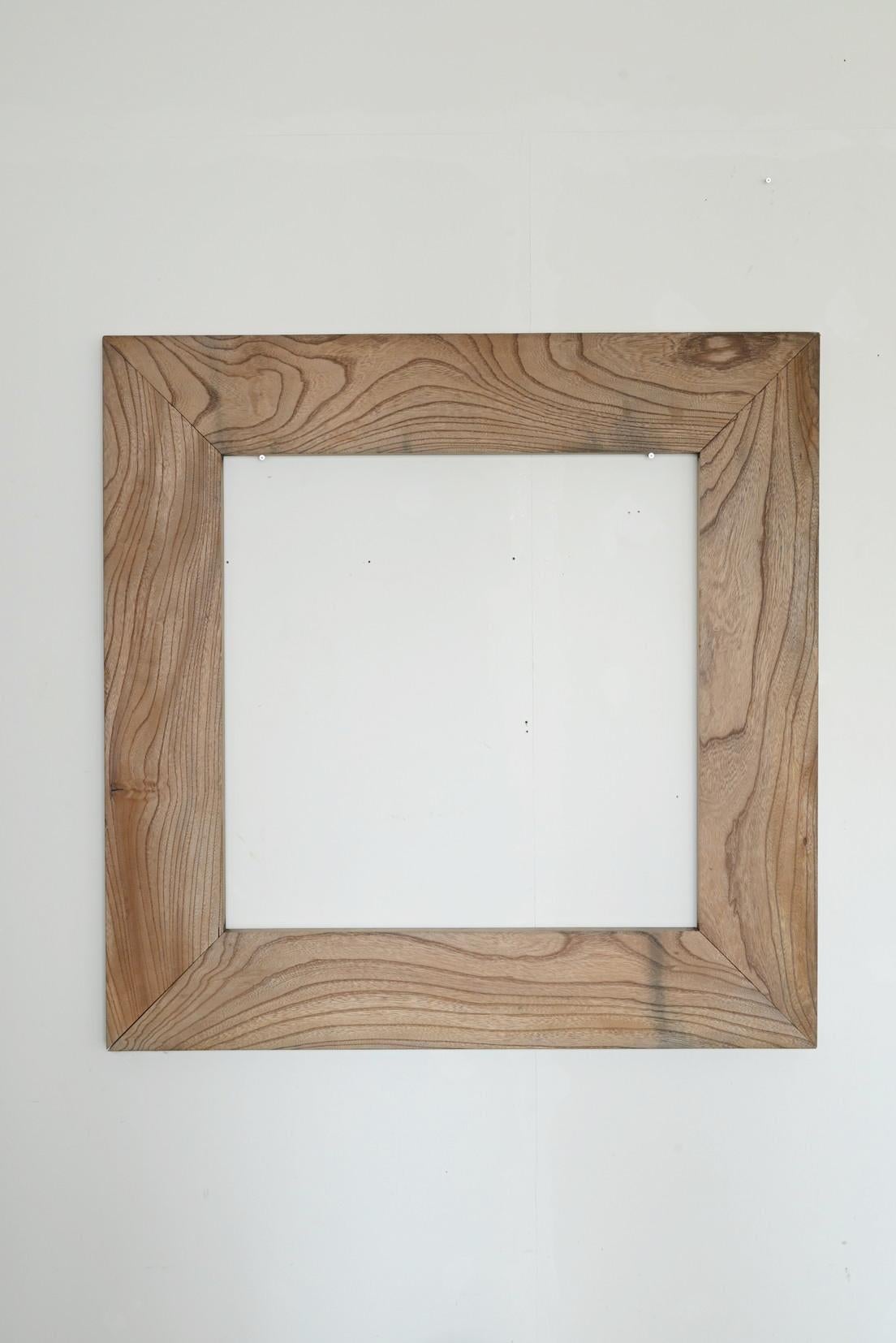 Old Japanese wall-mounted wooden frame / 20th century / large picture frame For Sale 7