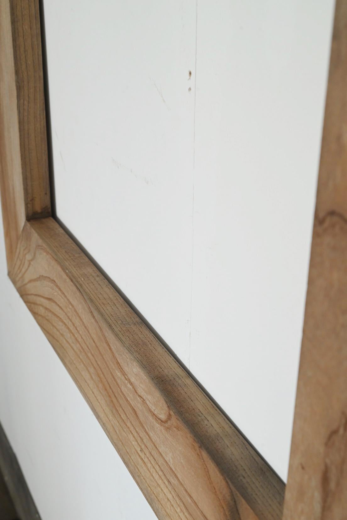 Old Japanese wall-mounted wooden frame / 20th century / large picture frame For Sale 8