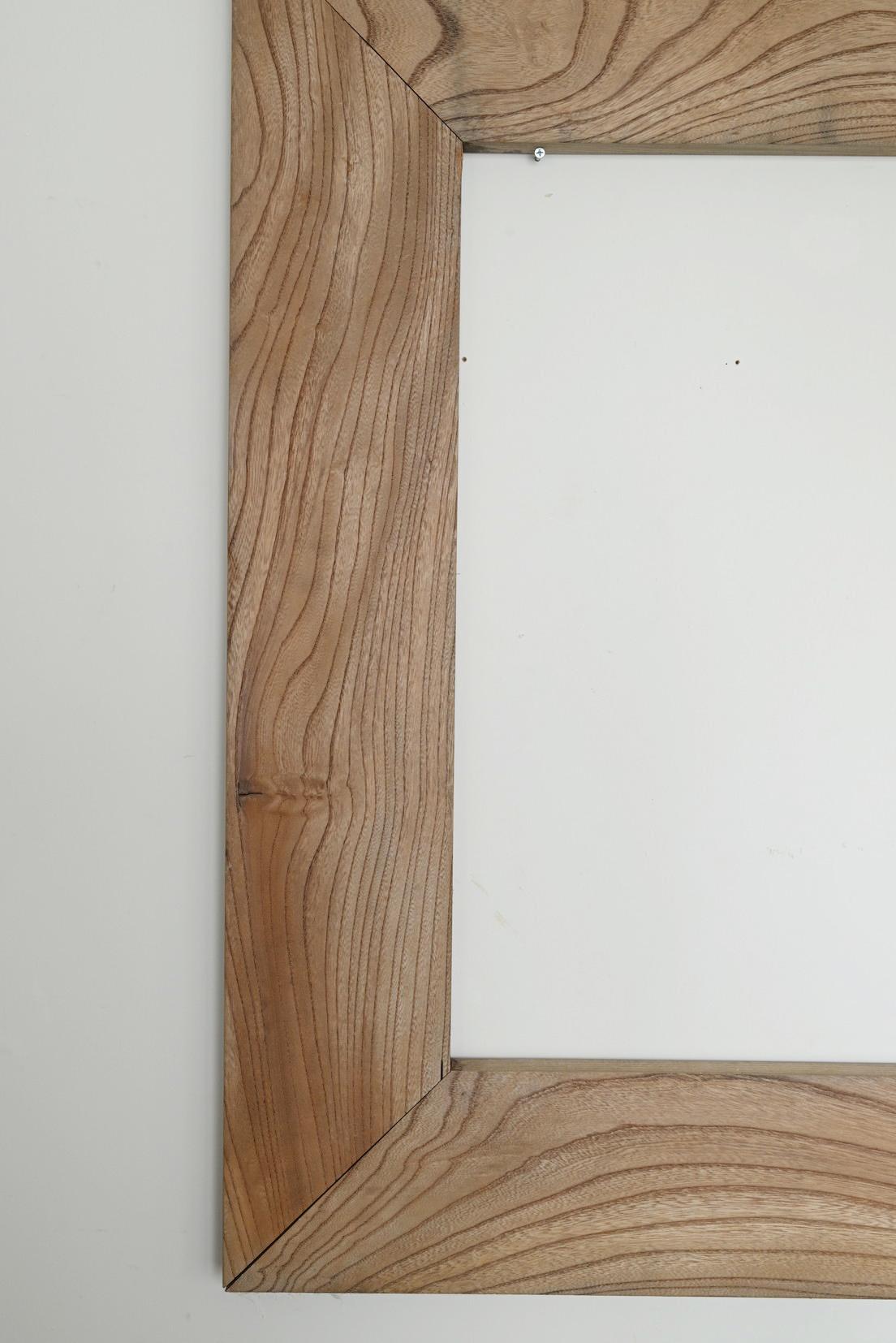 Old Japanese wall-mounted wooden frame / 20th century / large picture frame For Sale 10