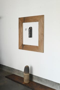 Old Japanese wall-mounted wooden frame / 20th century / large picture frame