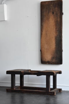Old Japanese Wooden Bench for Two People / Antique Long Chair / Legs for Table