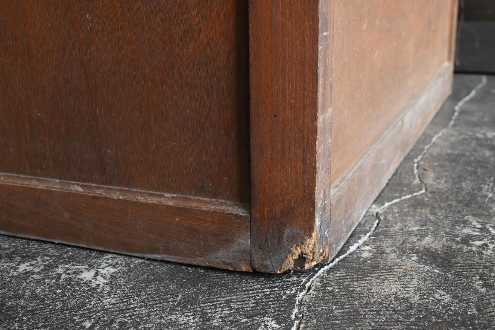 Ancien banc japonais en bois/chaise en bois avec rangement/époque Shoha en vente 9