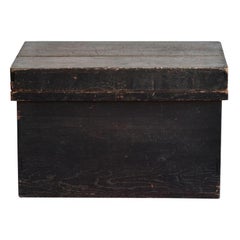 Old Japanese Wooden Box Edo-Meiji Period 1800-1900 / Used Storage Box