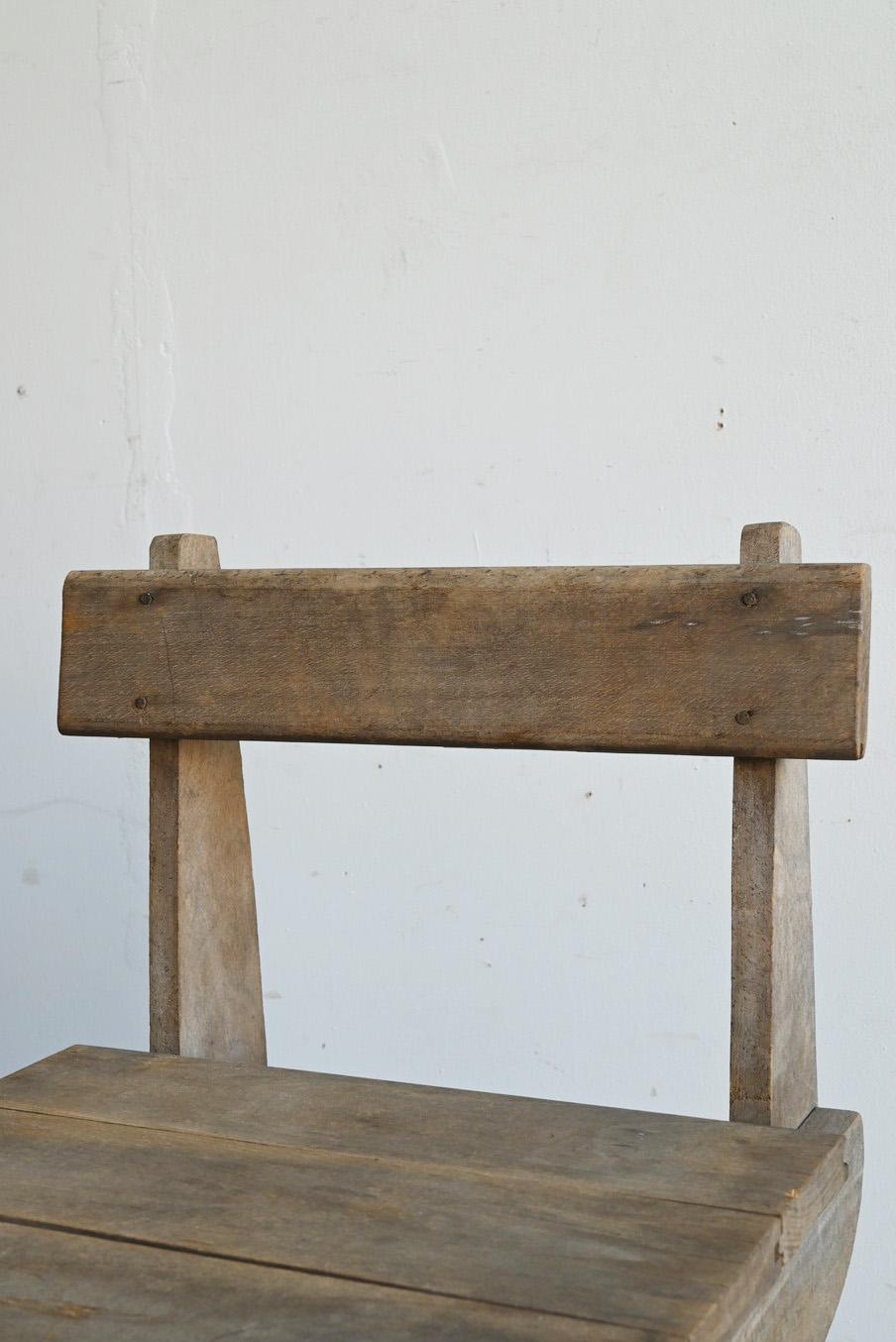 Bois Chaise basse japonaise ancienne/1950-2000/Showa à l'ère Heisei