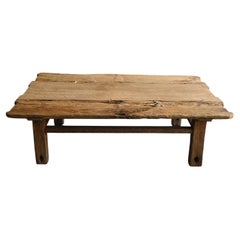 Ancienne table basse japonaise en bois / 20e siècle / Table centrale / Table wabi-sabi