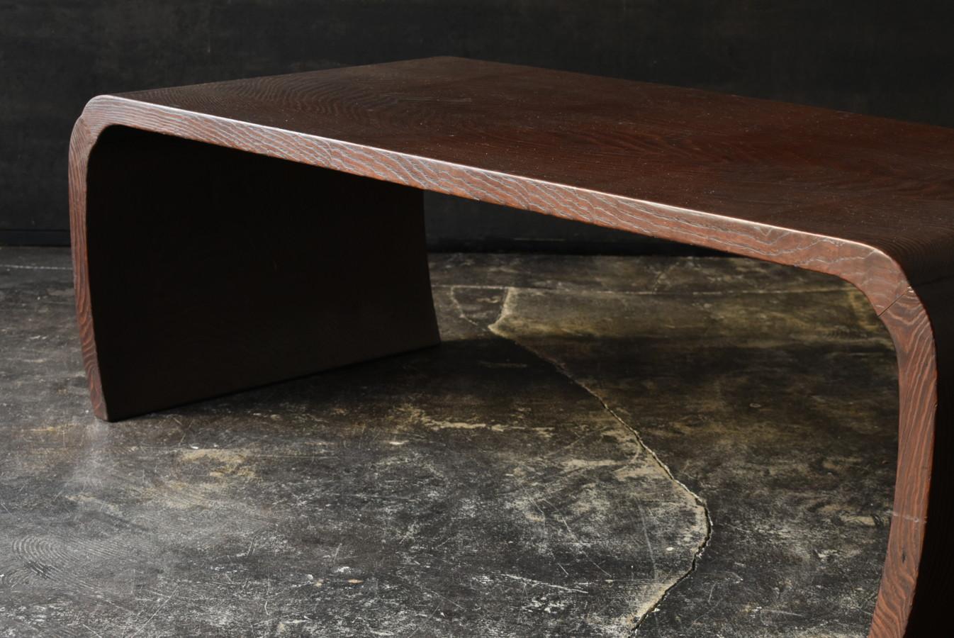 Old Japanese wooden low table/sofa table/modern design For Sale 10