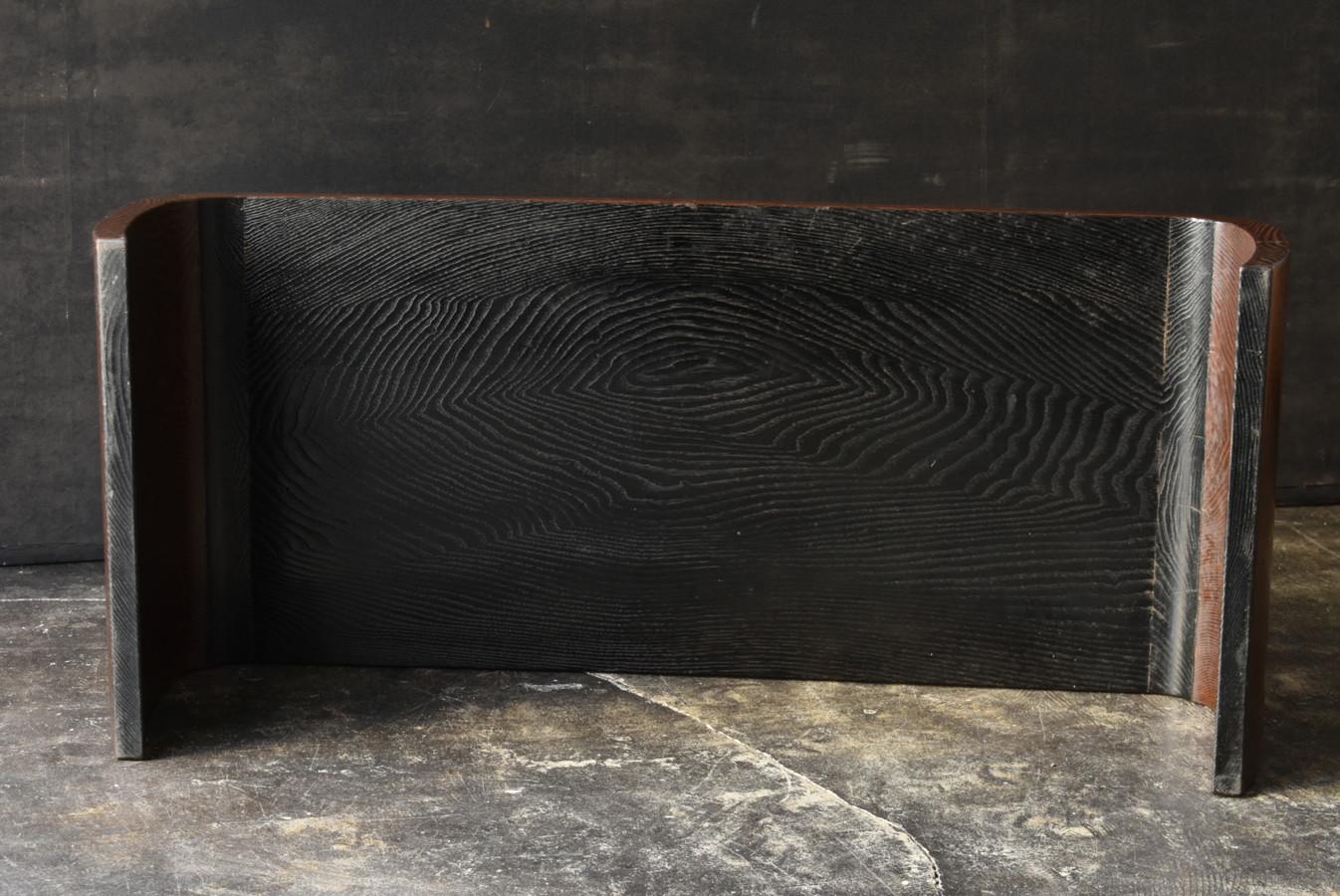 Old Japanese wooden low table/sofa table/modern design For Sale 13