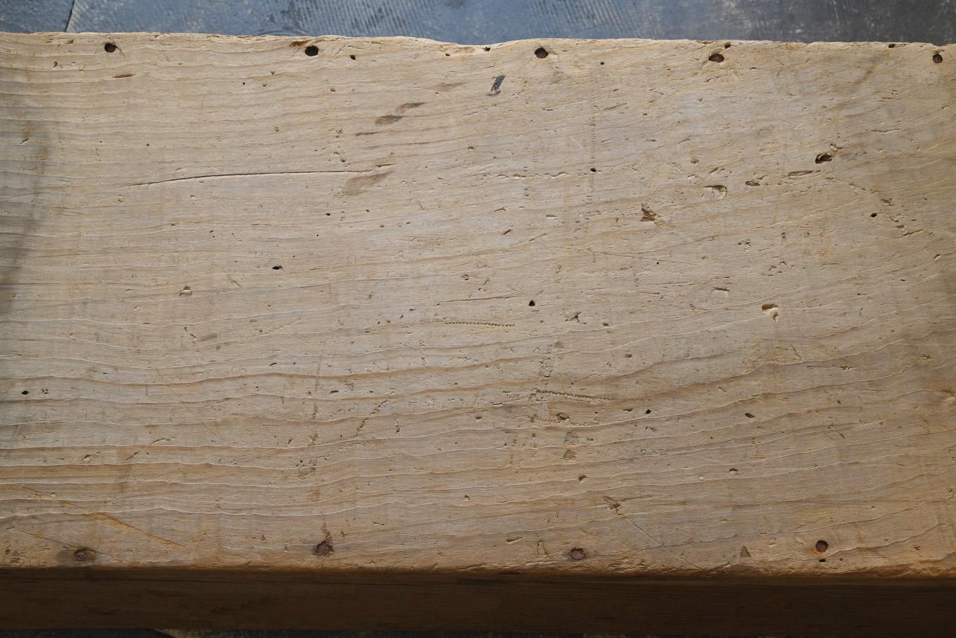 Old Japanese wooden low table/wooden bench/Showa era/feed trough For Sale 4