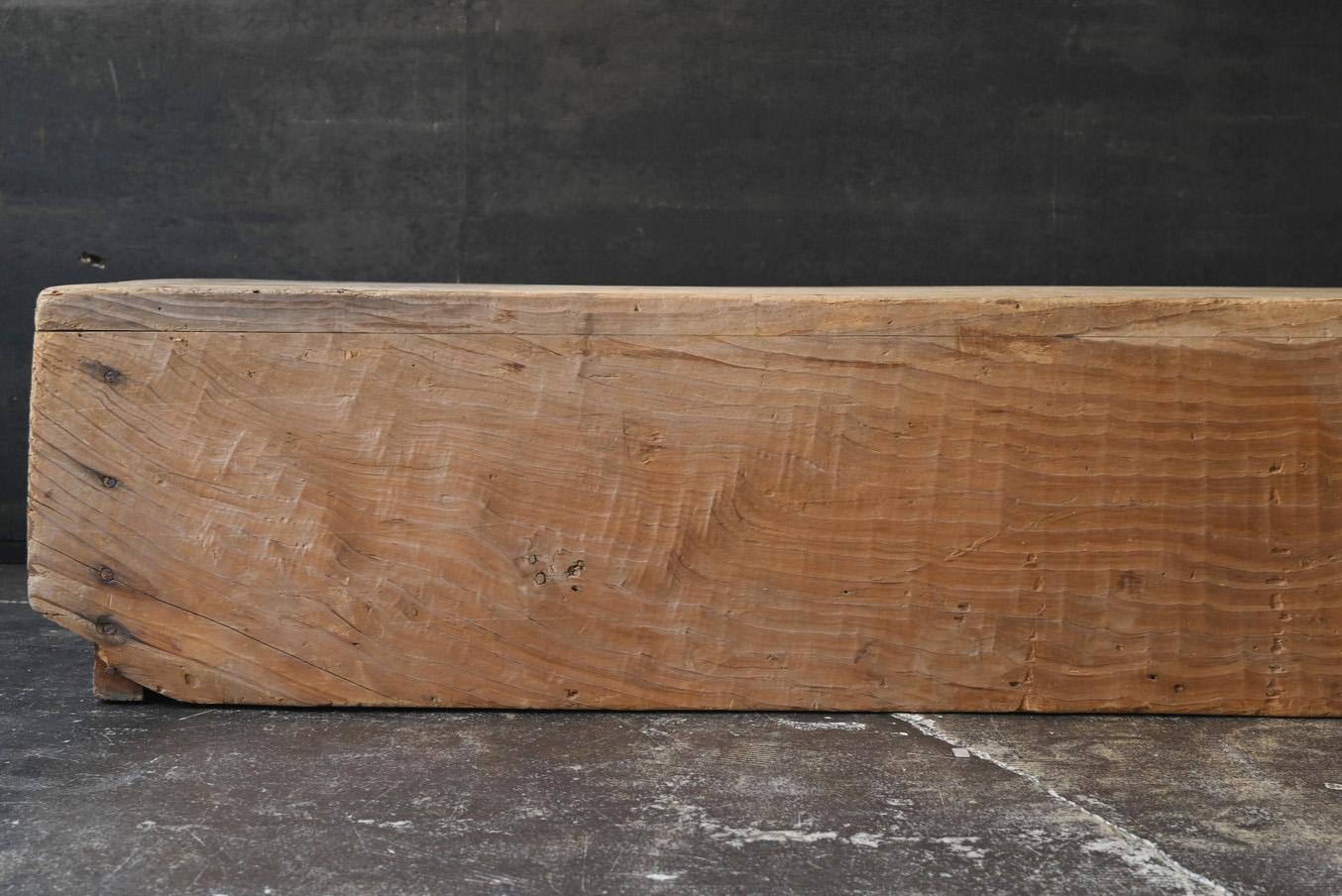 Old Japanese wooden low table/wooden bench/Showa era/feed trough For Sale 7