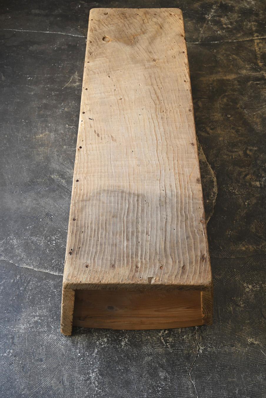 20th Century Old Japanese wooden low table/wooden bench/Showa era/feed trough For Sale
