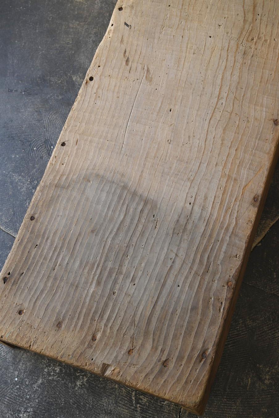 Old Japanese wooden low table/wooden bench/Showa era/feed trough For Sale 2