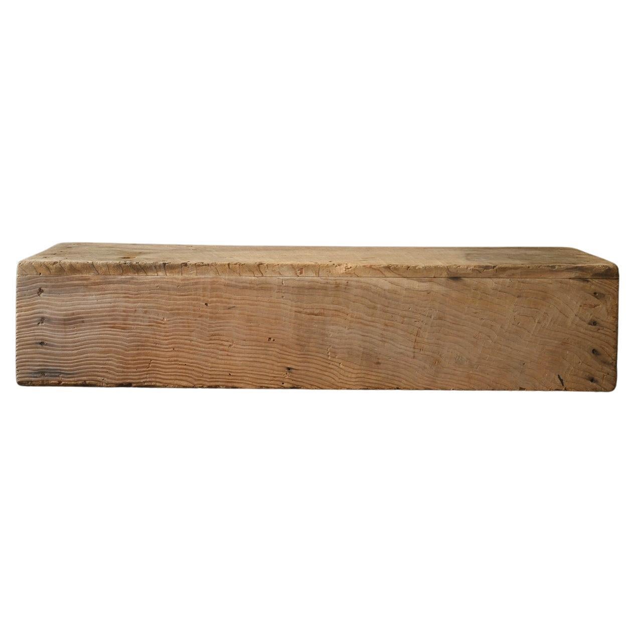 Old Japanese wooden low table/wooden bench/Showa era/feed trough For Sale