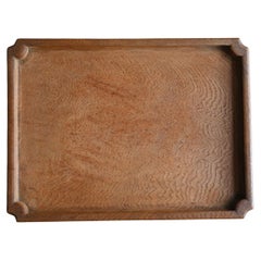 Old Japanese wooden square tray/20th century/tray with beautiful grain