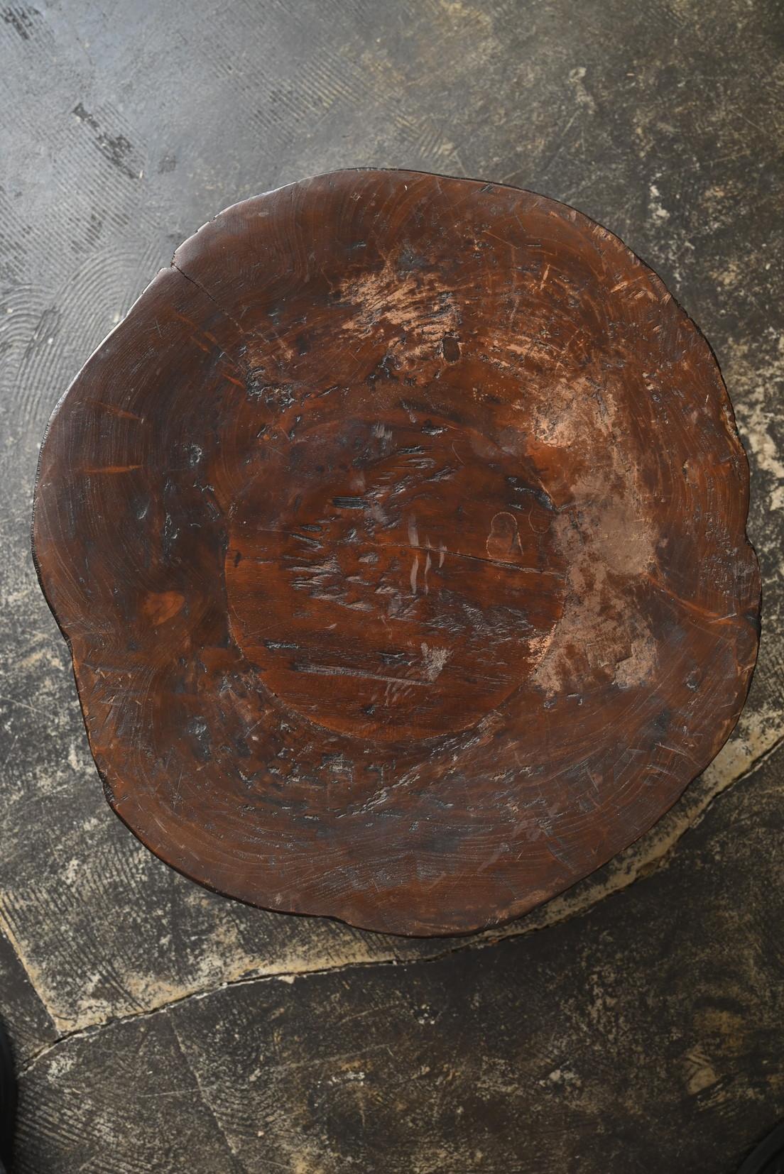 Ancien tabouret japonais en bois / 20e siècle / Chaise polygonale/MINGEI en vente 5