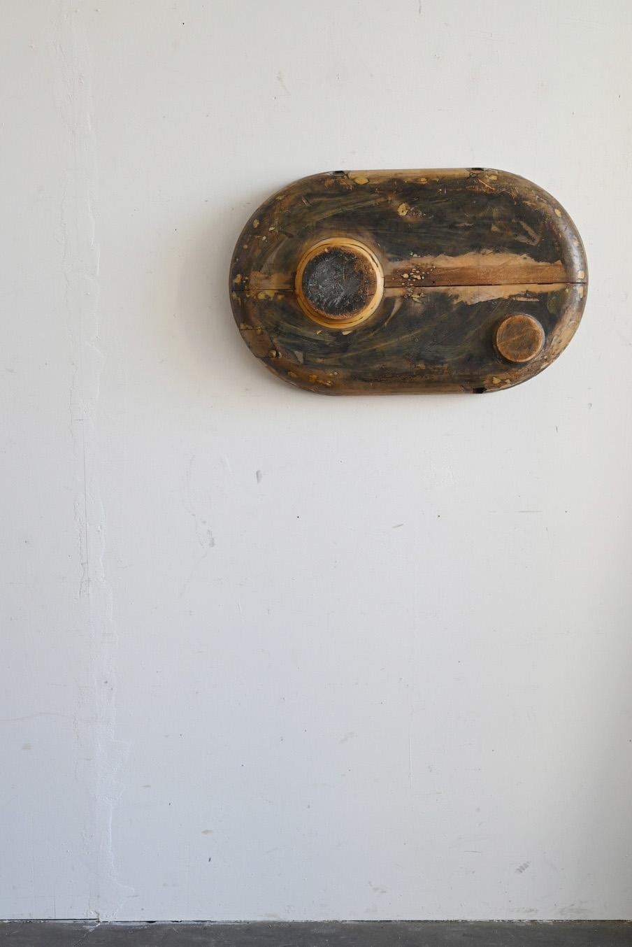 Old Japanese wooden wall hanging object/wooden mold/20th century For Sale 7