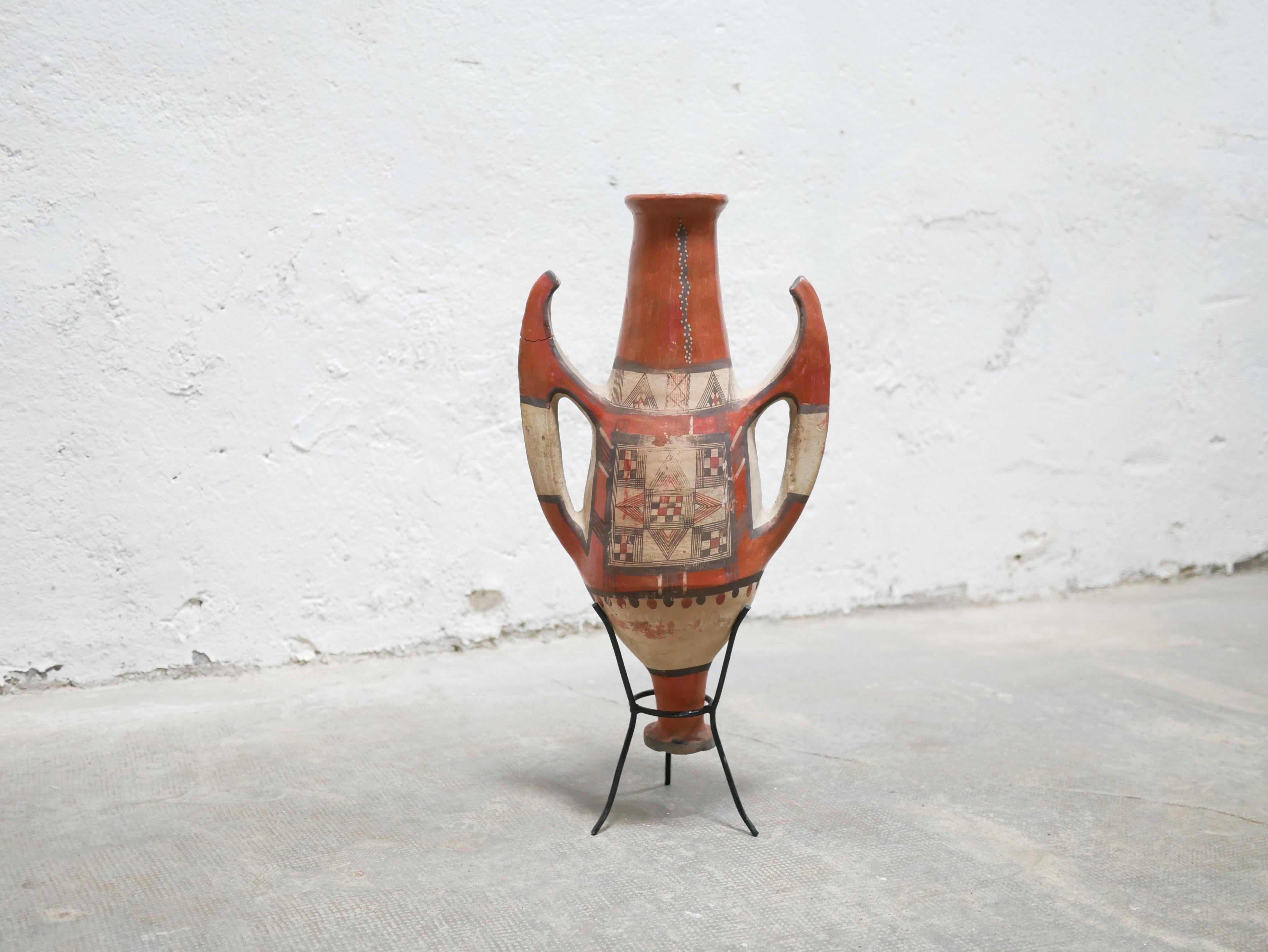 Alte kabylische Amphora aus Terrakotta im Zustand „Gut“ im Angebot in AIGNAN, FR