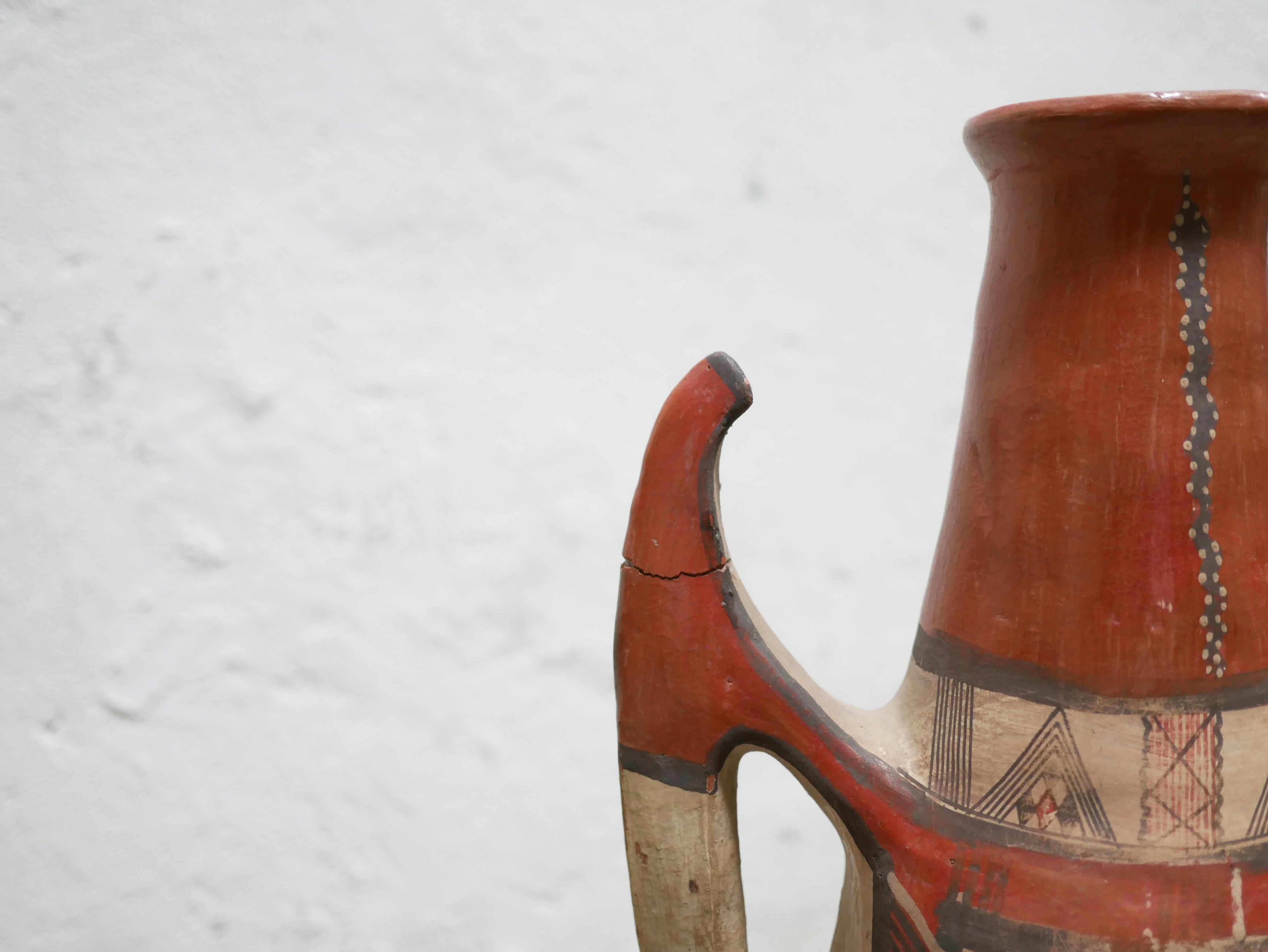 African Old Kabyle terracotta amphora For Sale