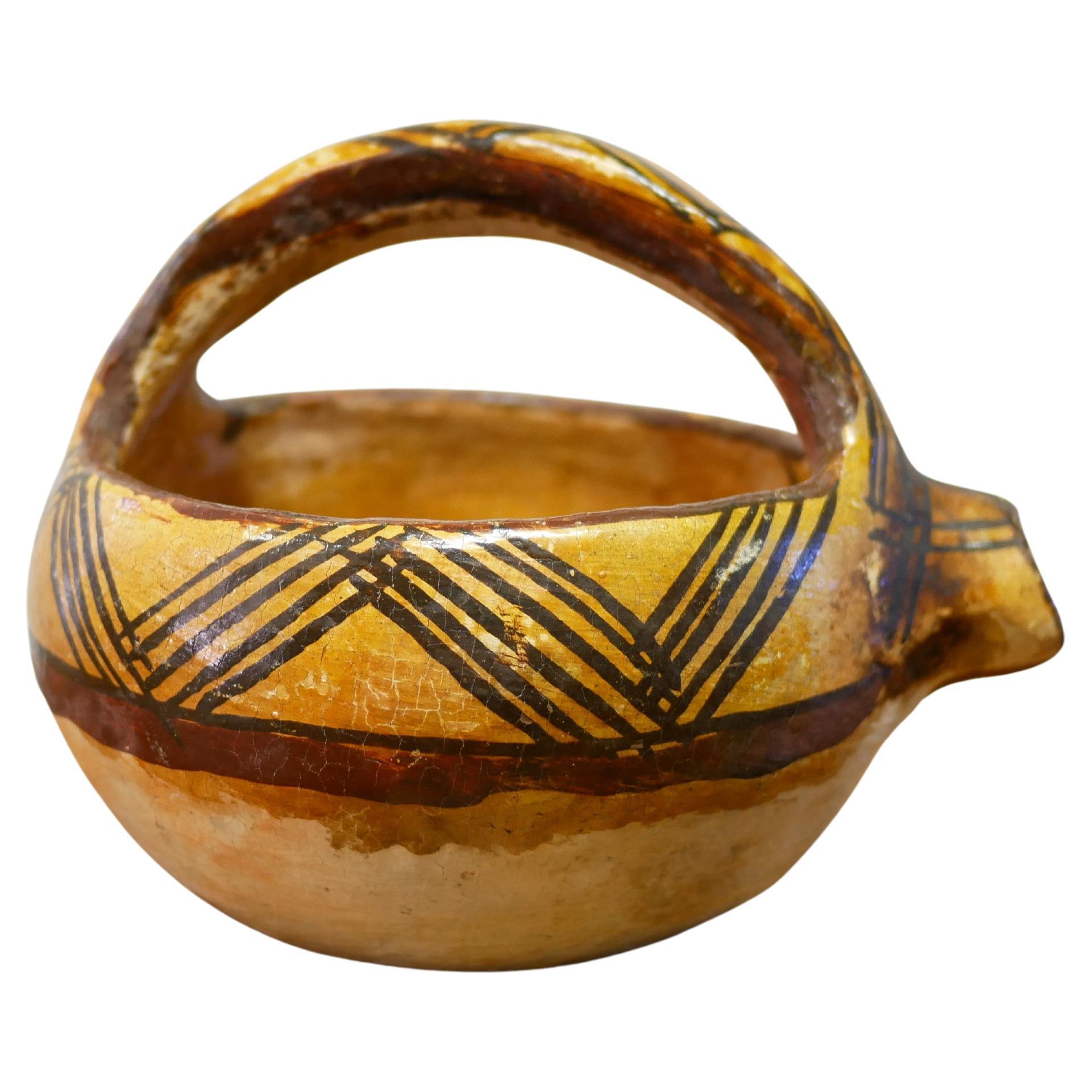 Antica brocca da brodo in terracotta cabila
