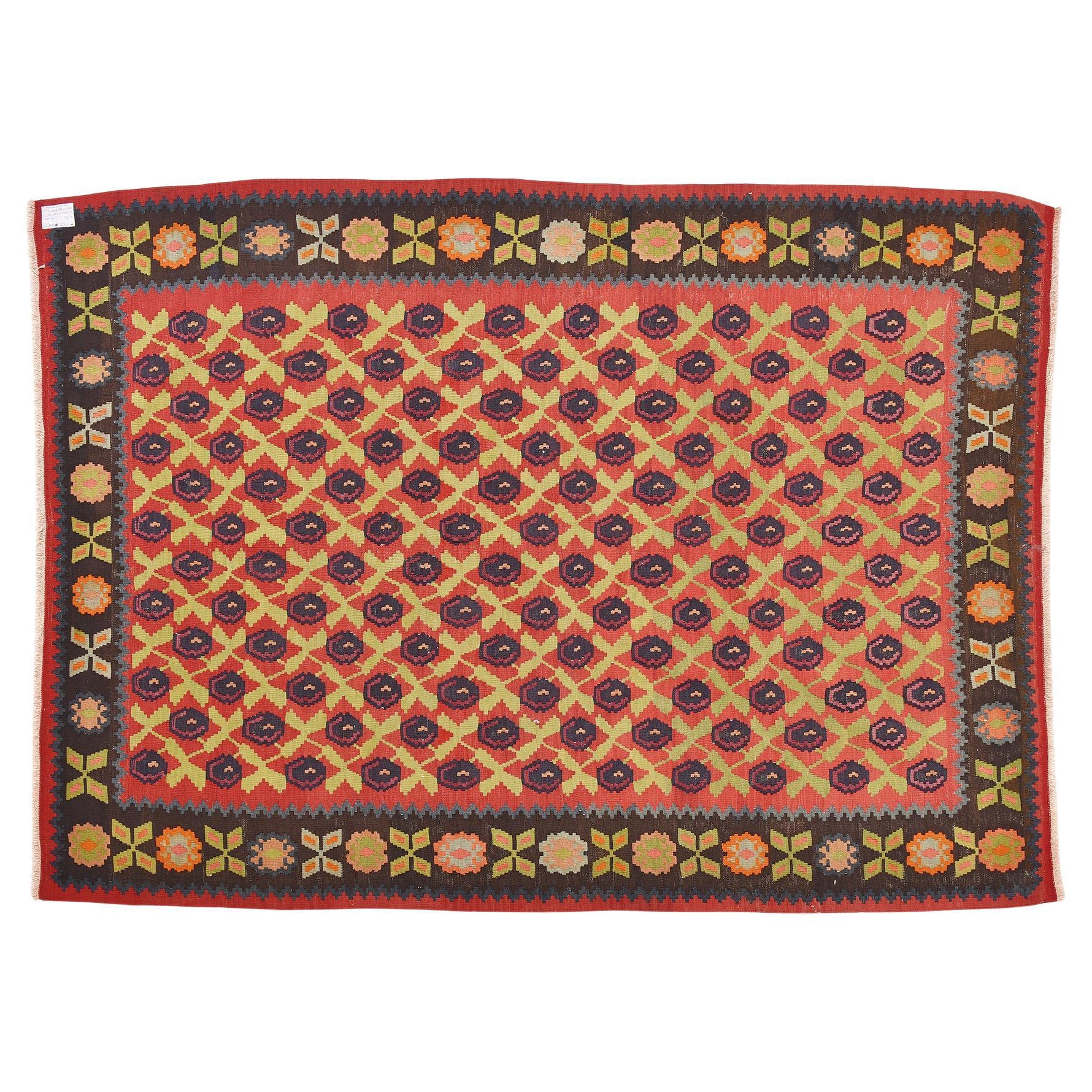 Alter Karabagh-Kelim (Aubusson) im Angebot