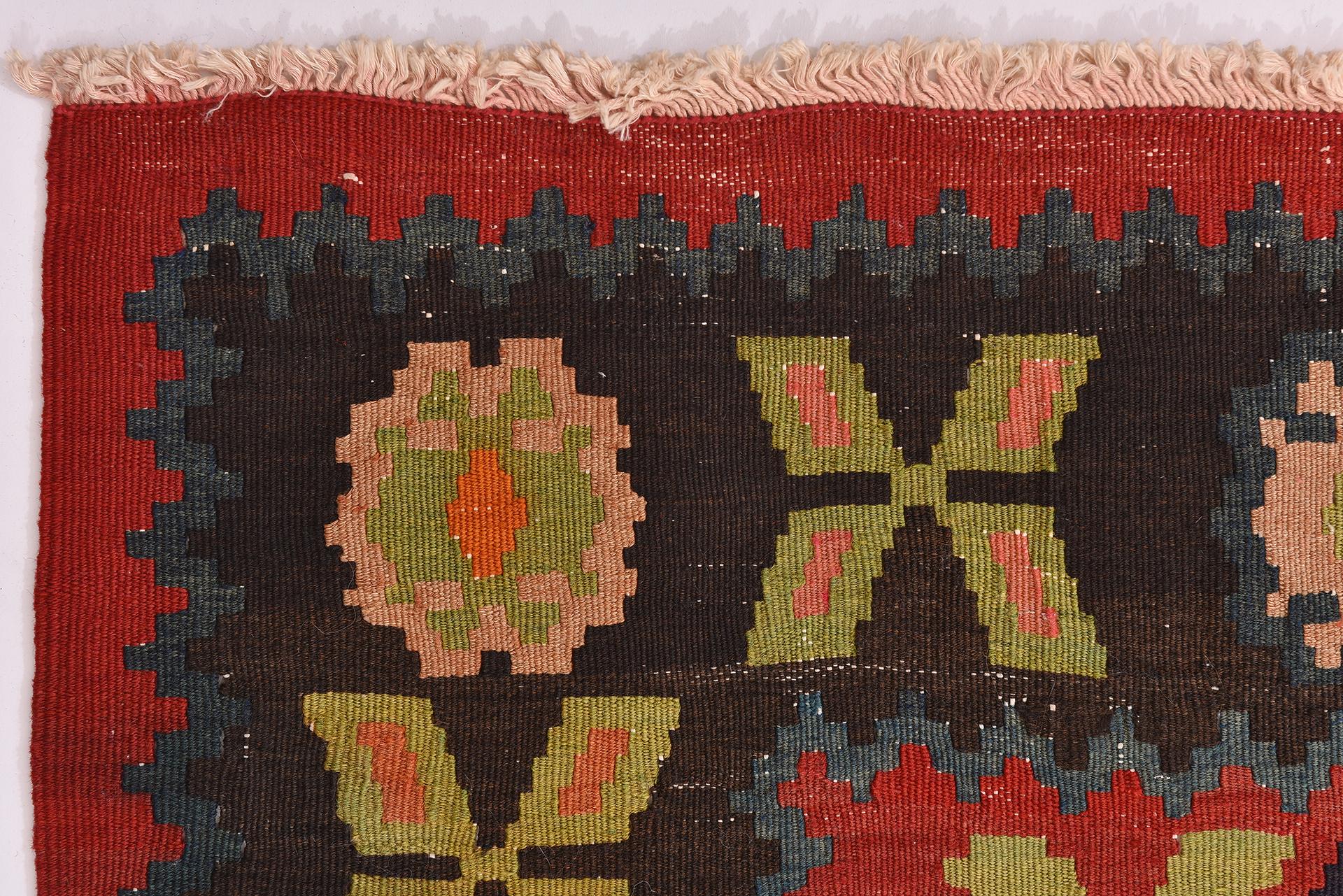Hand-Woven Old KARABAGH Kilim For Sale