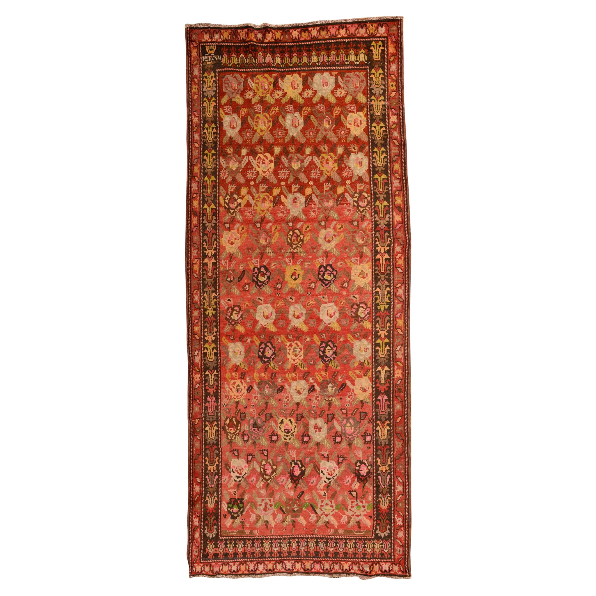 Alfombra antigua del Cáucaso fechada en Karabagh o Garebagh
