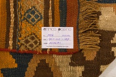 Antique Hand-Woven Kilim Rug from Azerbaijan, Circa 1930, 170x110 CM
