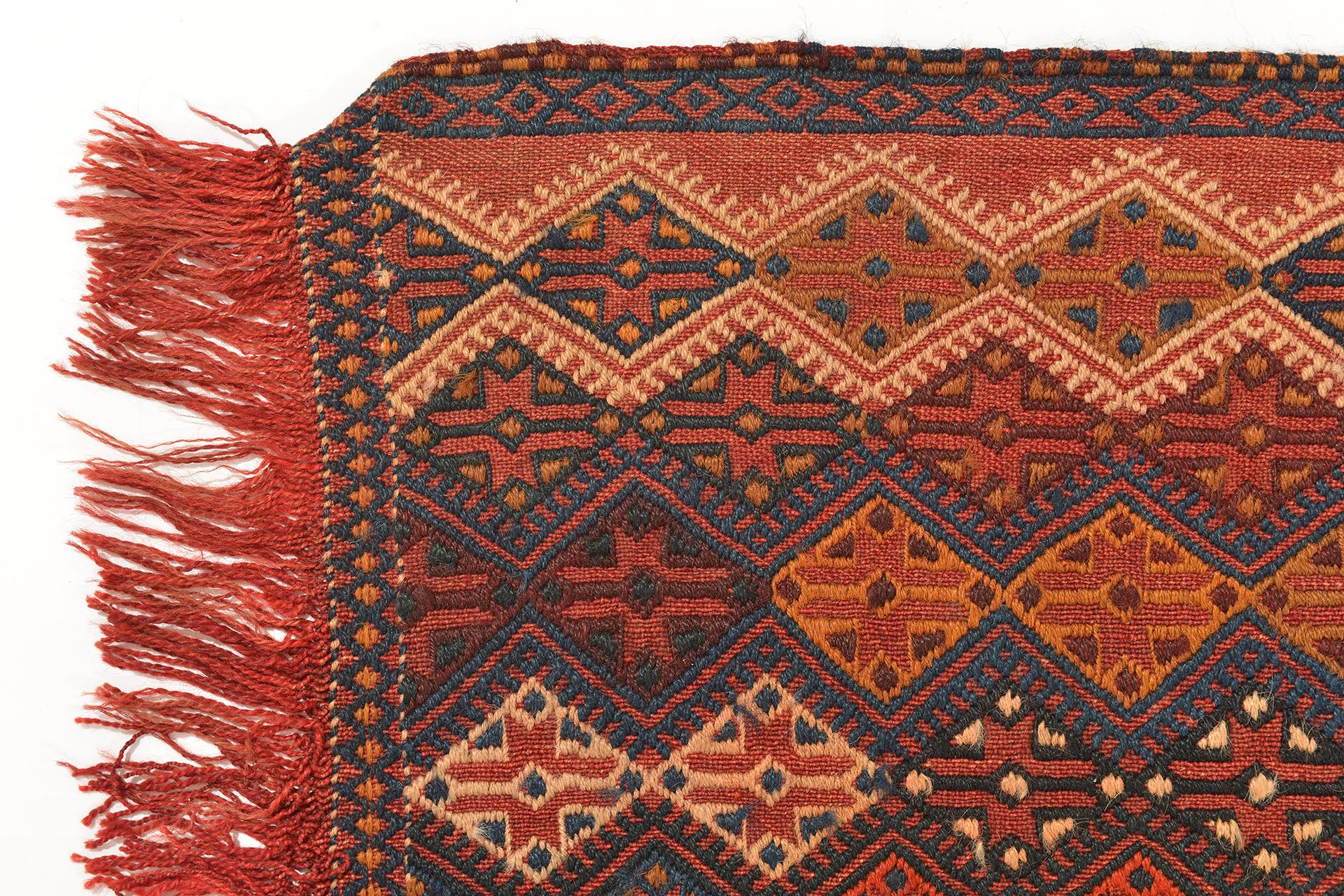 Hand-Woven Old Kilim-Cicim MASA For Sale
