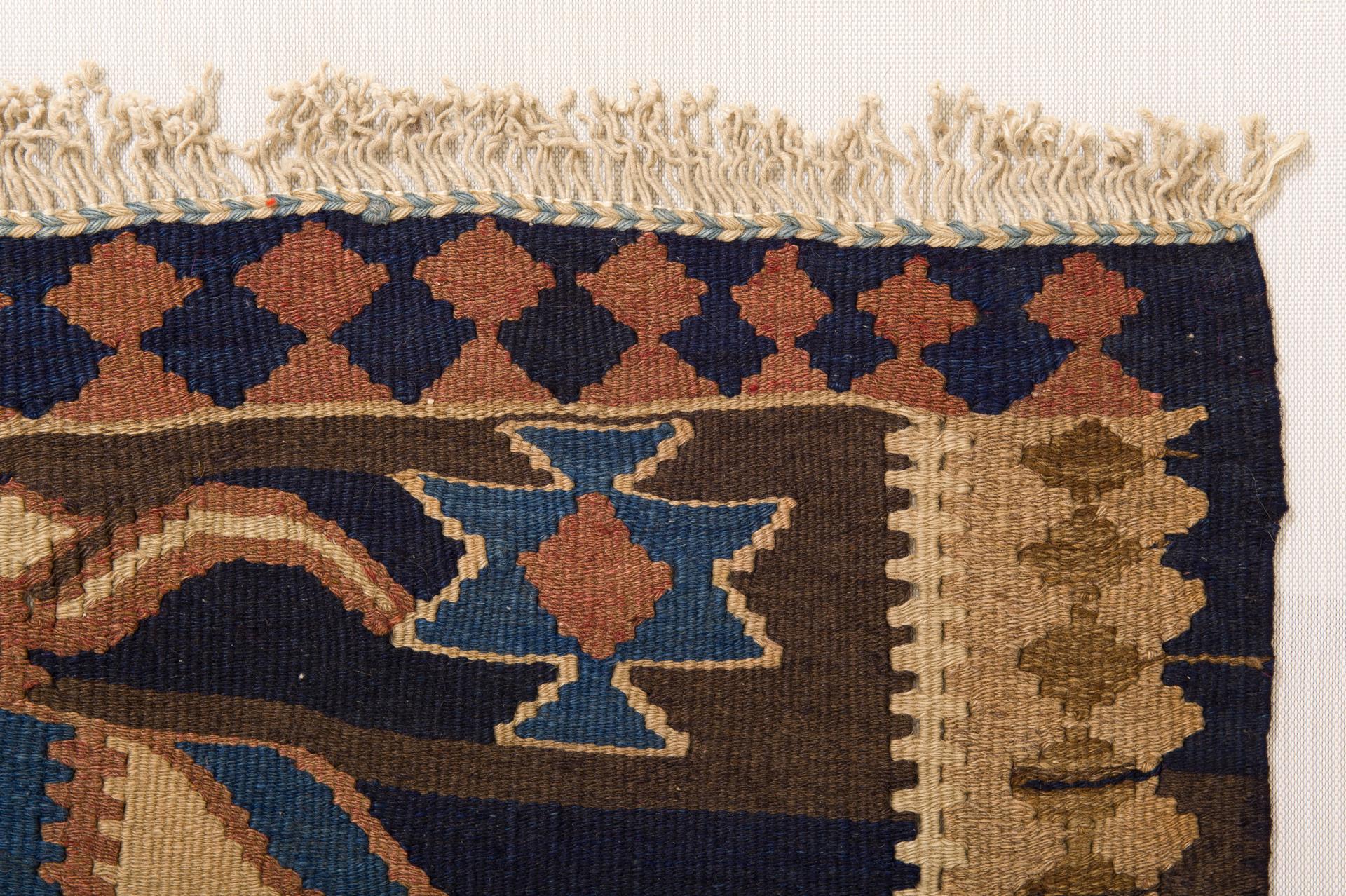 Wool Old Kilim from KURDESTAN For Sale
