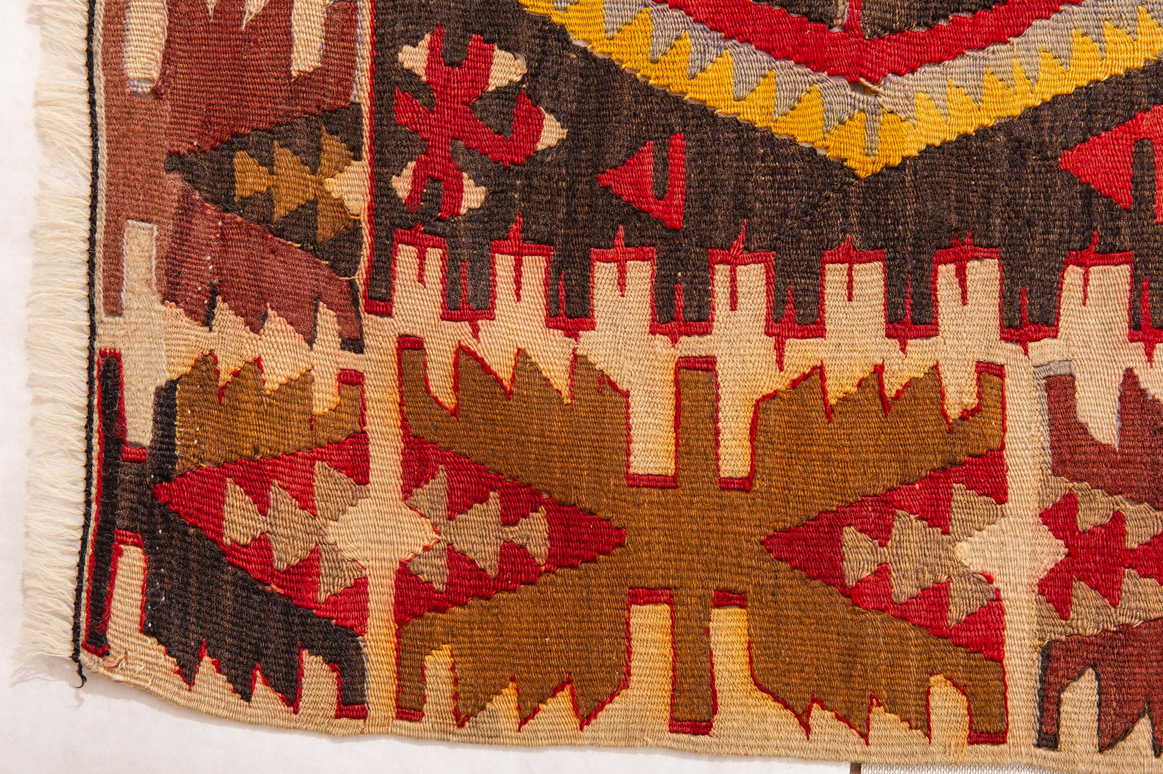 Hand-Woven Turkish Old Kilim KEISSARY For Sale