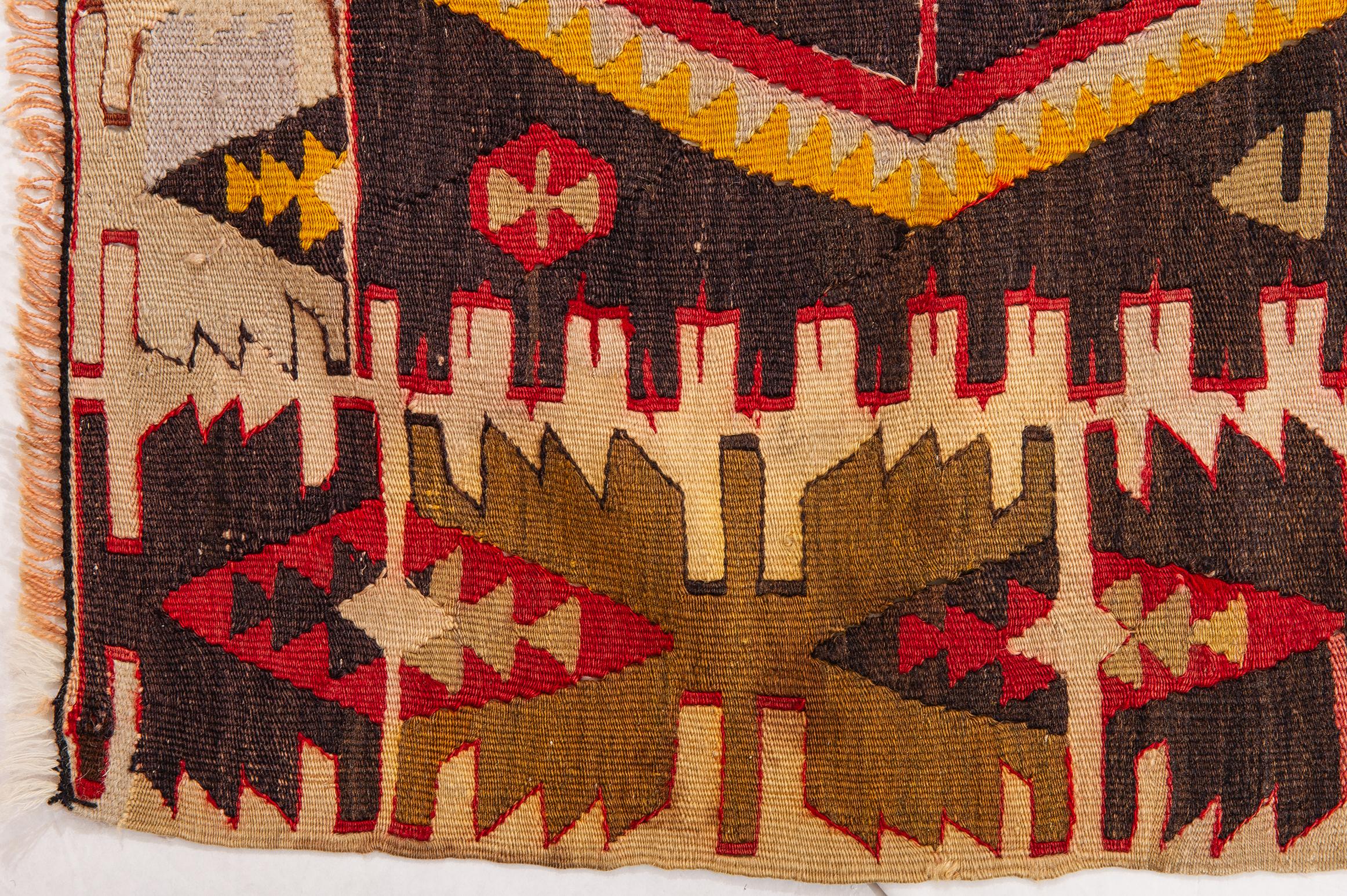 20th Century Turkish Old Kilim KEISSARY For Sale