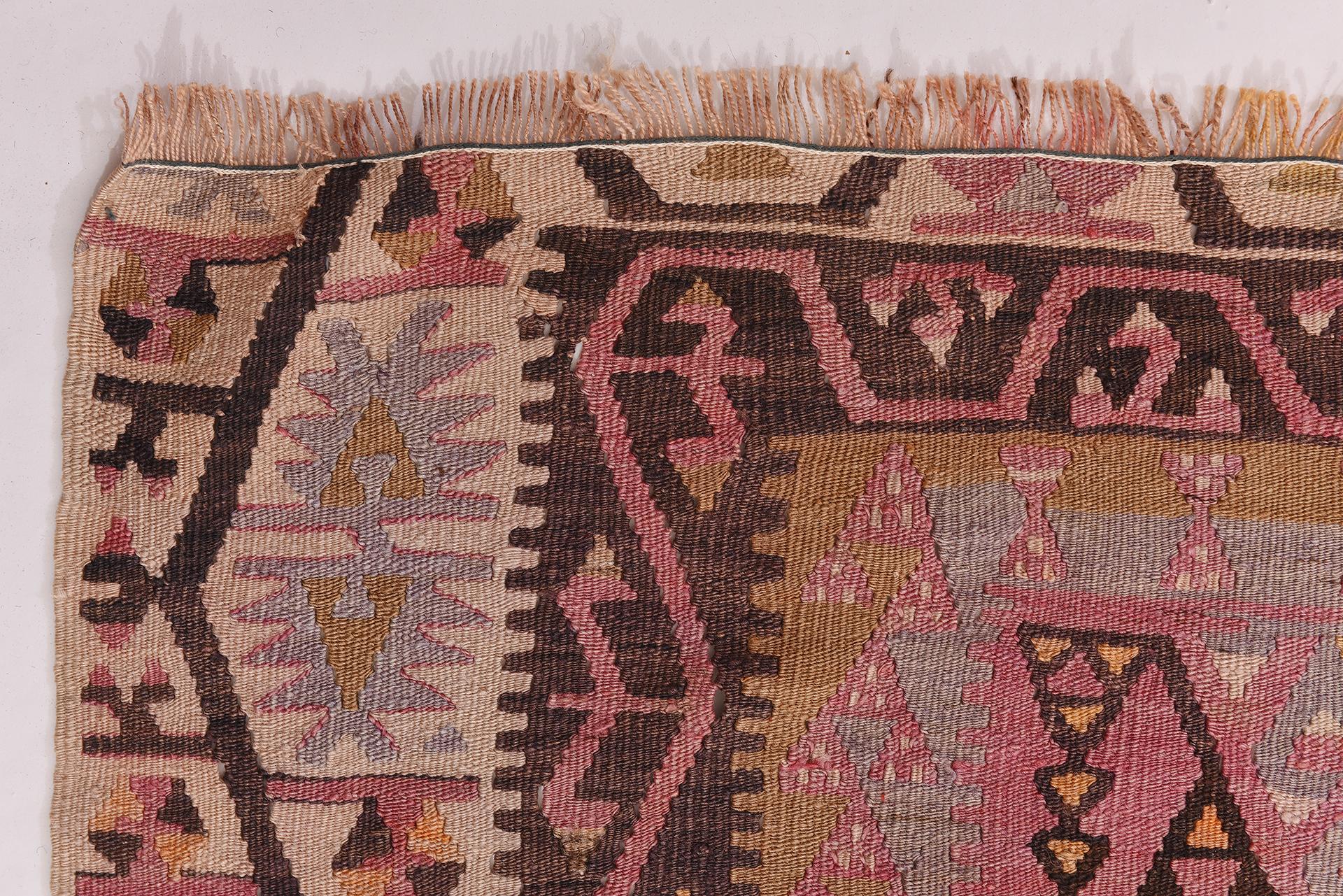 Turkish Old Kilim KEISSARY Runner For Sale