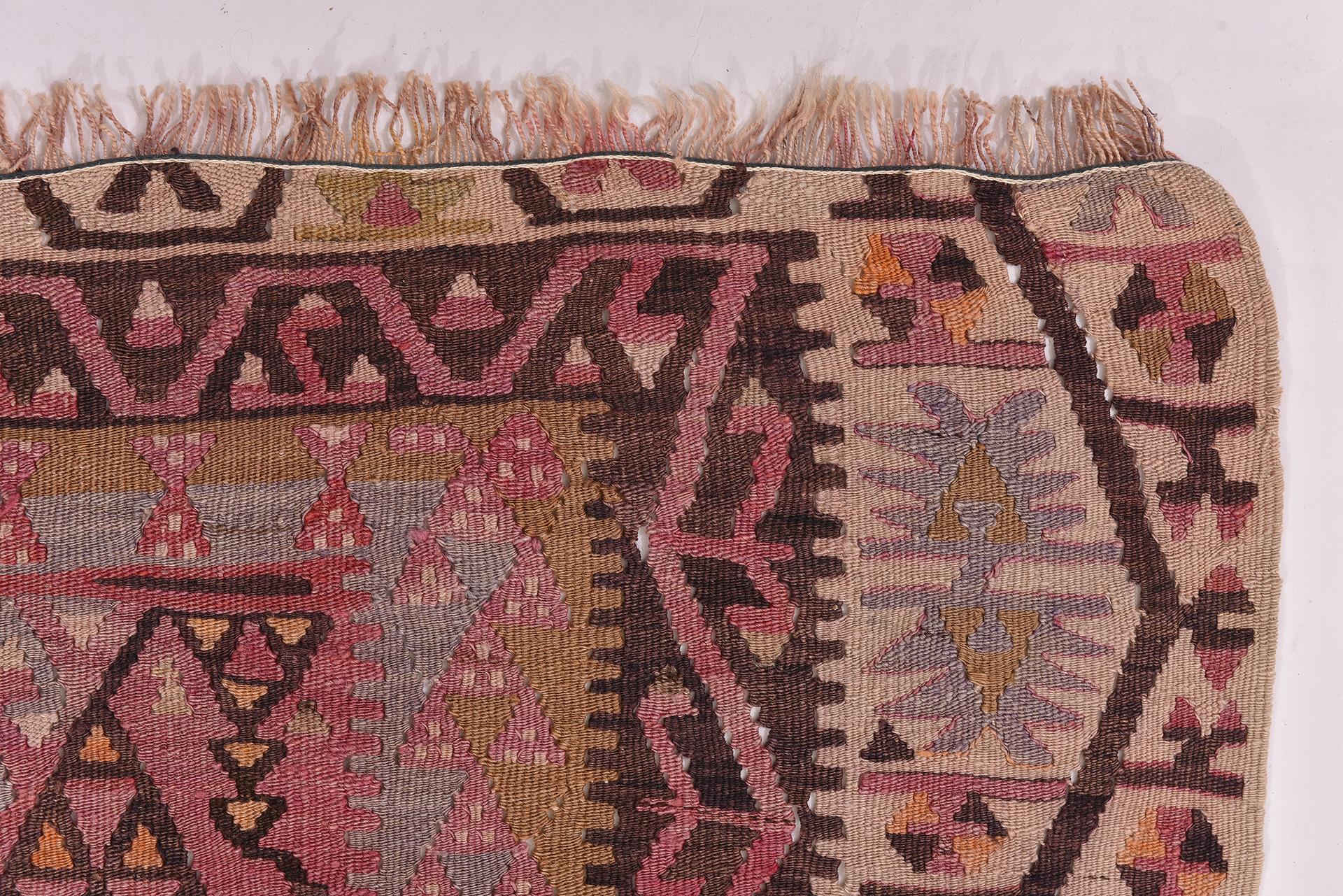 Hand-Woven Old Kilim KEISSARY Runner For Sale