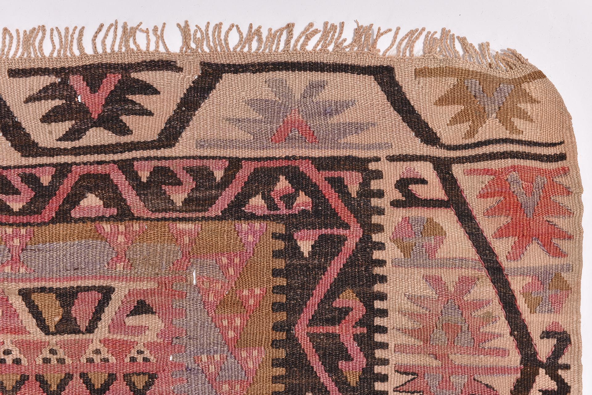20th Century Old Kilim KEISSARY Runner For Sale