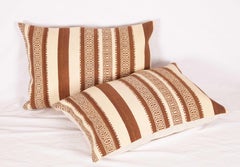 Old Kilim Pillow Cases Fashioned from a Vintage Anatolian Wool Kilim