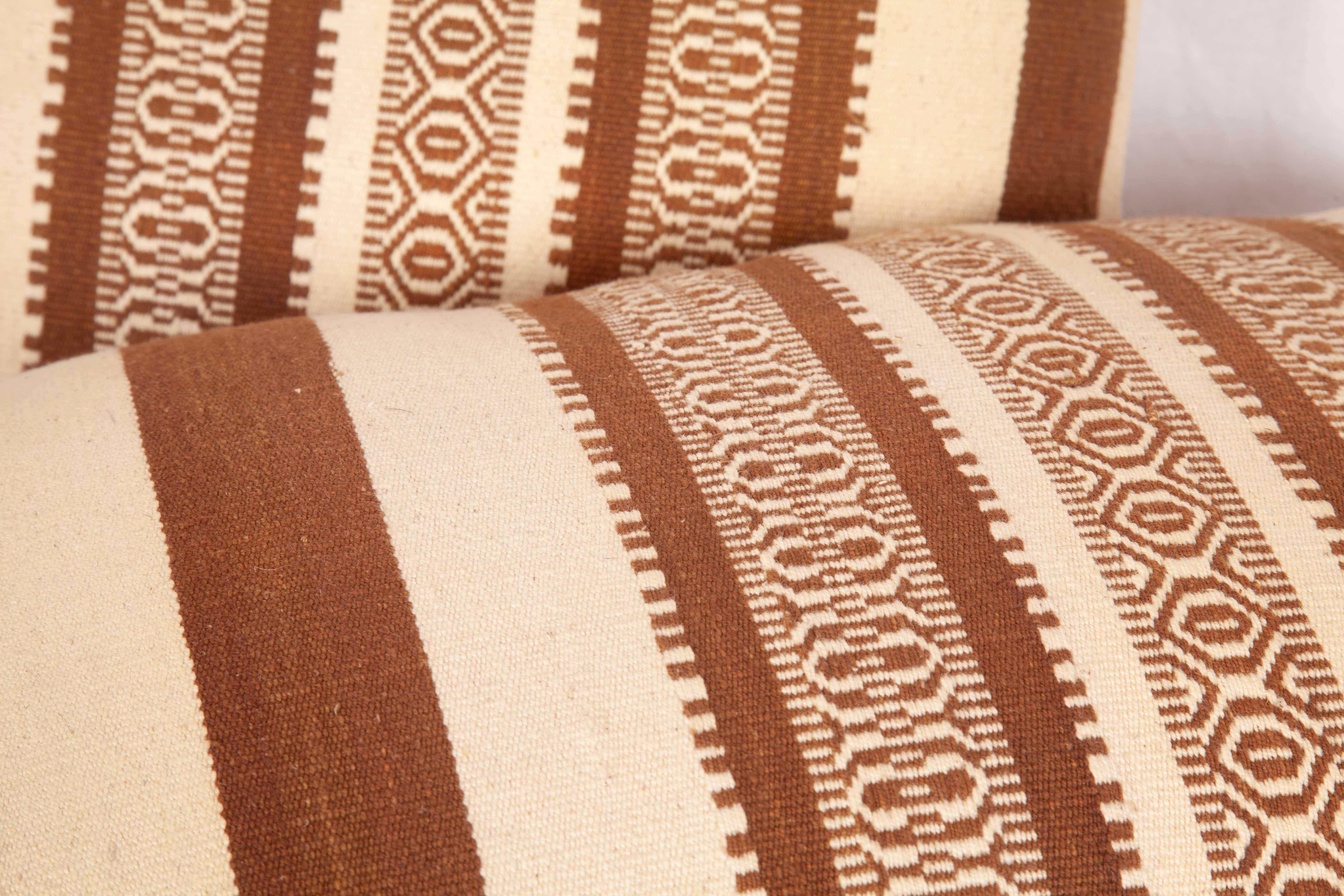 Turc Anciennes boîtes d'oreillers Kilim en laine anatolienne façonnées à partir d'un Kilim vintage en vente