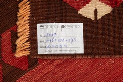 Turkish Kilim Runner, Brick Red, 345x108 CM, 1970 by Unknown Weaver