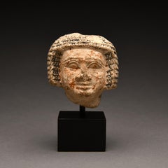 Old Kingdom Egyptian Limestone Head of an Official