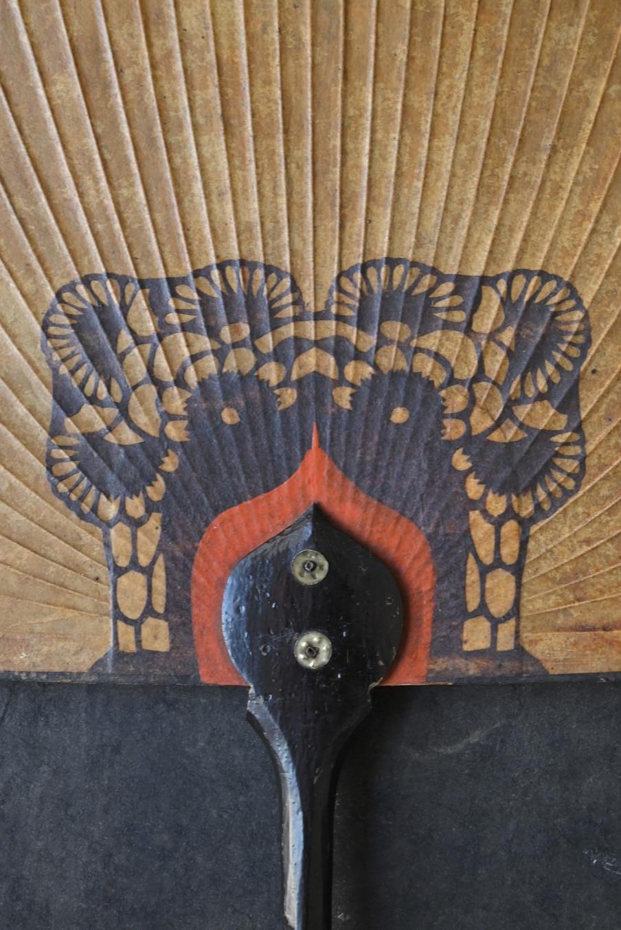 Antiguo Abanico Coreano / Siglo XX / Tapices / Arte Popular / MINGEI en venta 4
