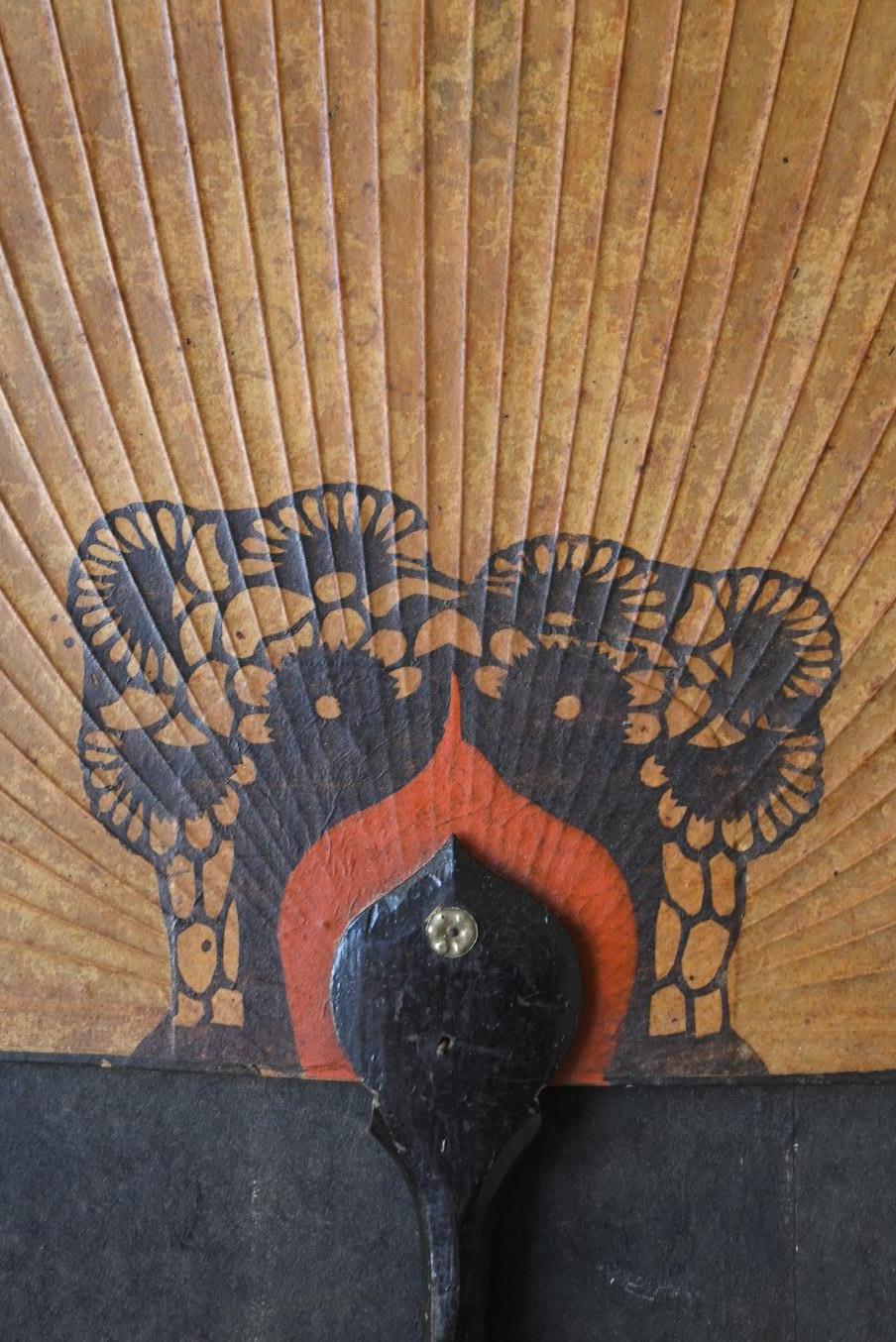 Antiguo Abanico Coreano / Siglo XX / Tapices / Arte Popular / MINGEI en venta 8