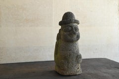 Old Korean stone figures/[Dol Harubang]/19th to 20th century/Stone guardian