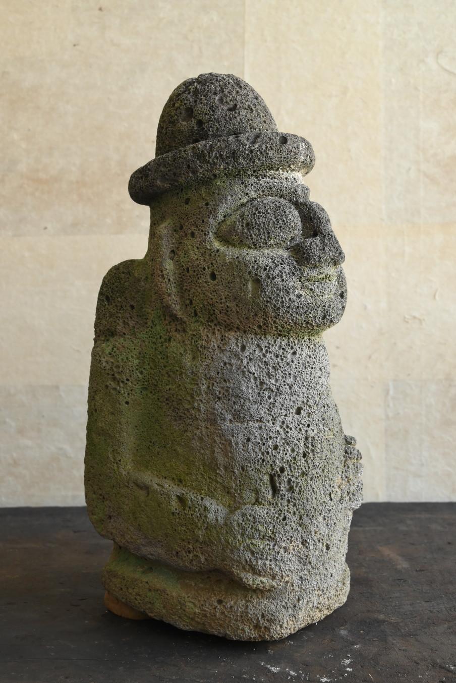 Antiguas figuras de piedra coreanas/[Dol Harubang]/Siglos XIX a XX/Guardián de piedra Tallado a mano
