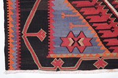 Caucasus Kuba Fine Kilim Vintage Old Rug, Caucasian Natural Carpet