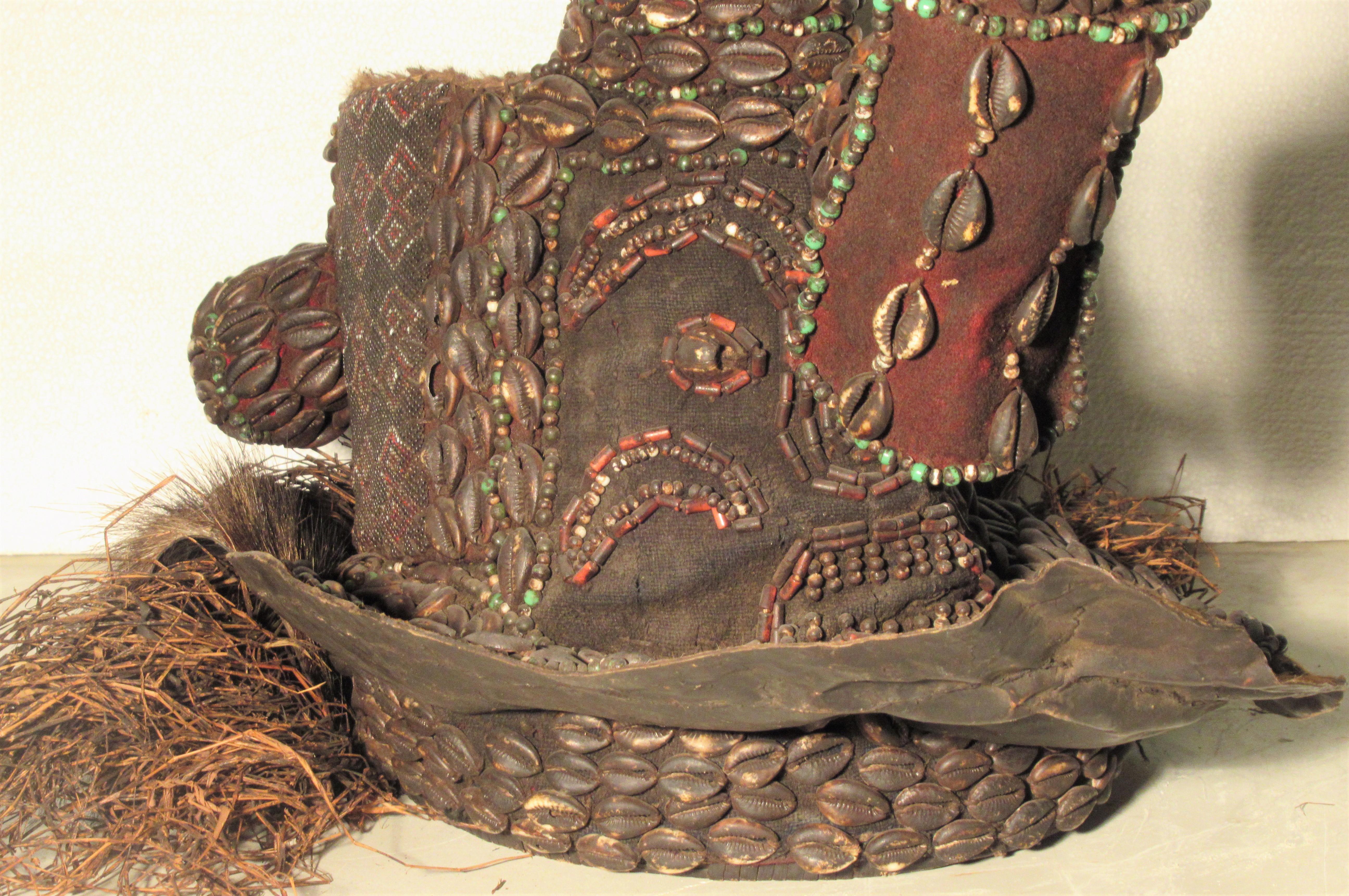 Congolese Old Kuba Mukenga Helmet Mask