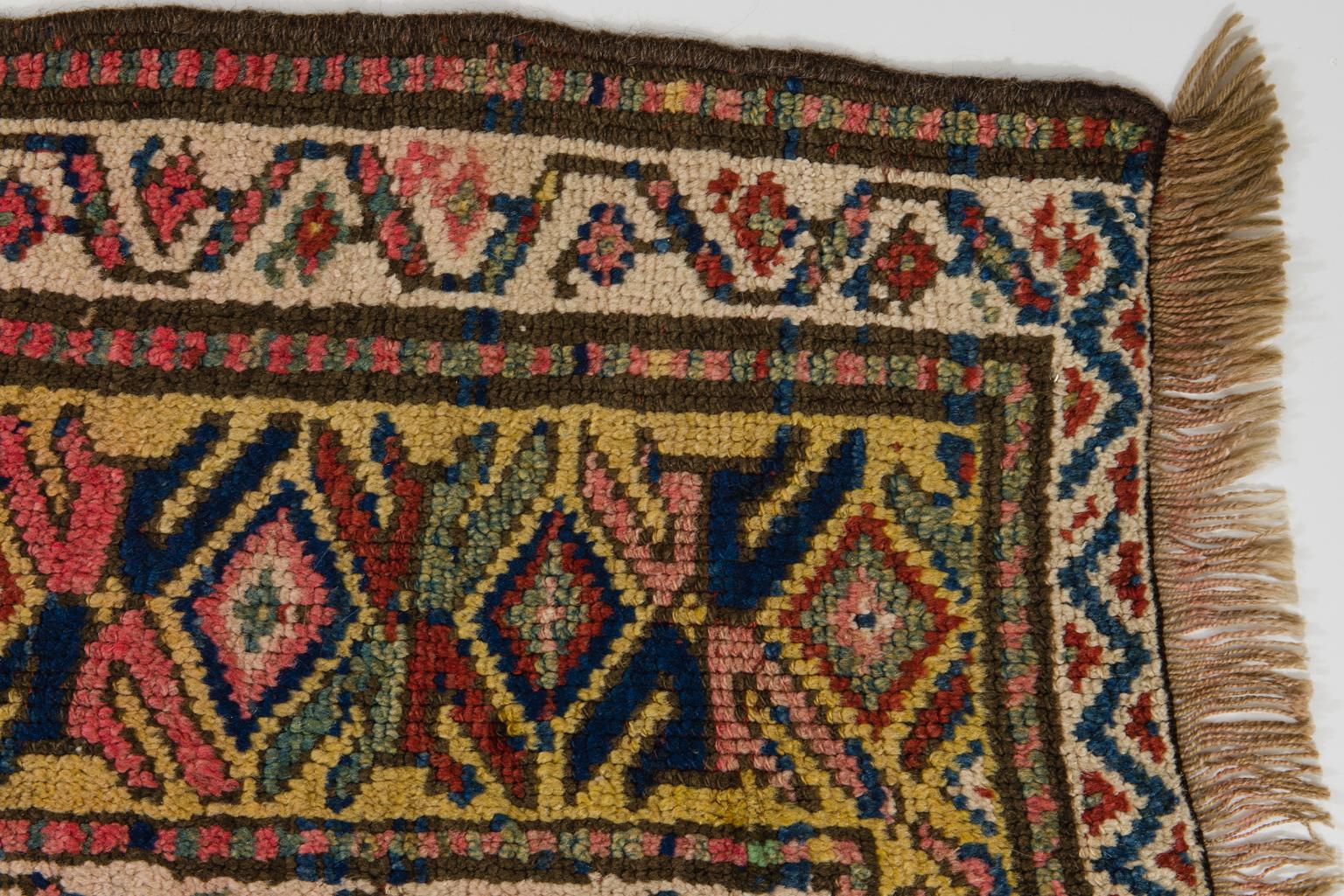 Hand-Knotted Old Kurdestan Carpet or Rug For Sale