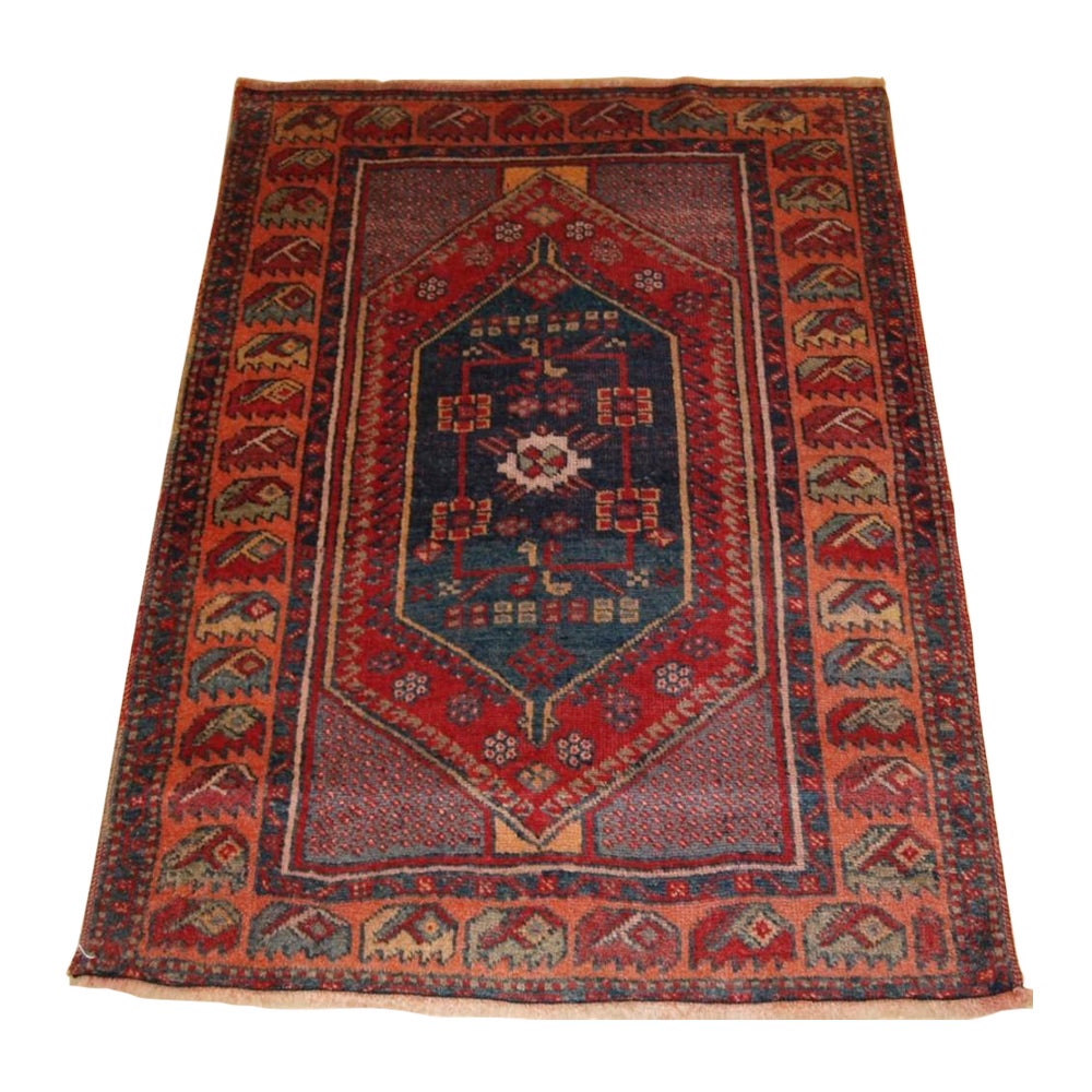 Antico tappeto curdo di piccole dimensioni, Turchia orientale, CIRCA 1920