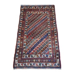 Old Kurdischer Teppich mit Diagonalstreifen-Design, Südkaukasus, um 1930