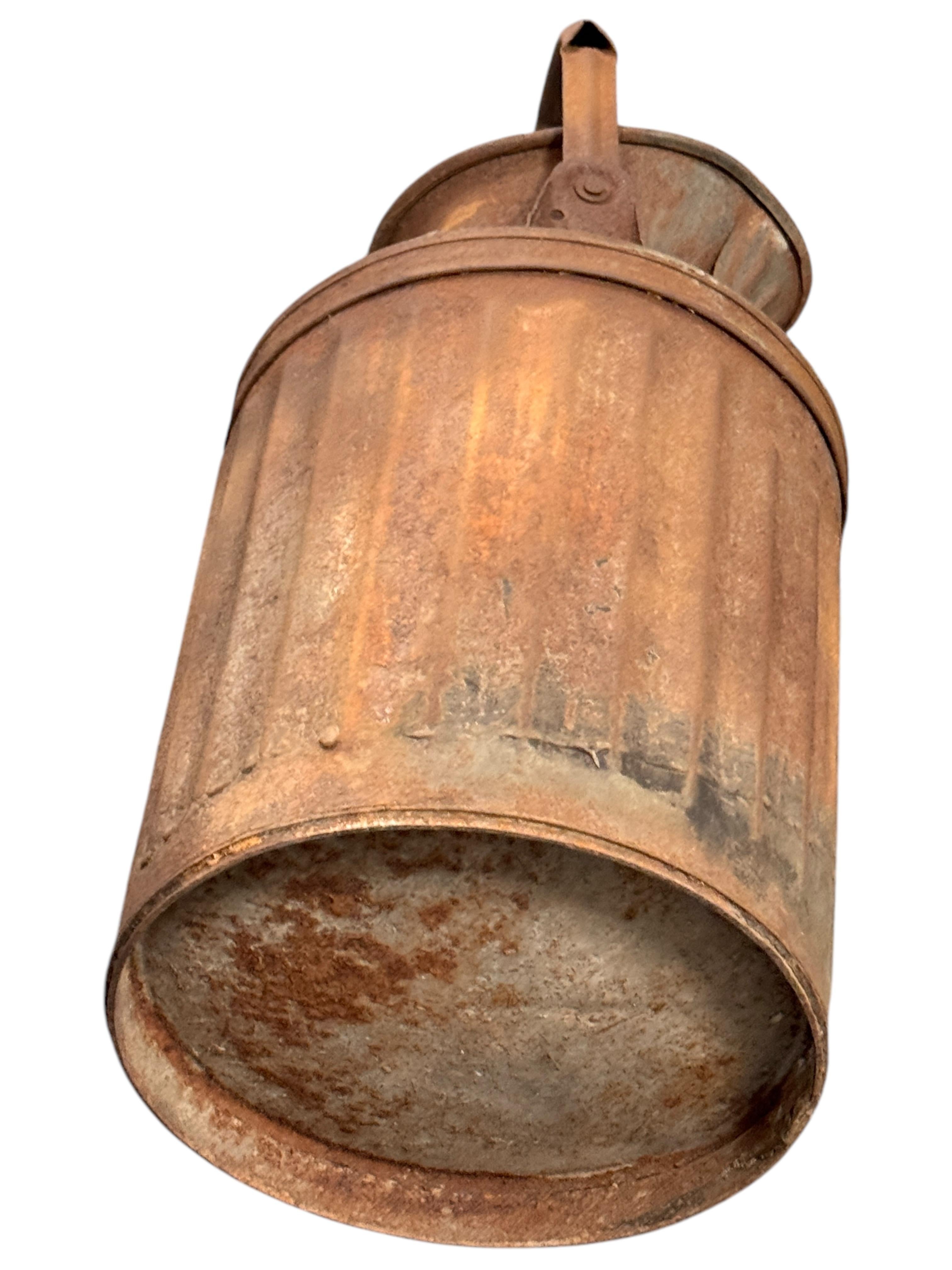 American Old Large 5 Gallon Gas Station Oil Can Vintage Industrial Style Decoration Item For Sale