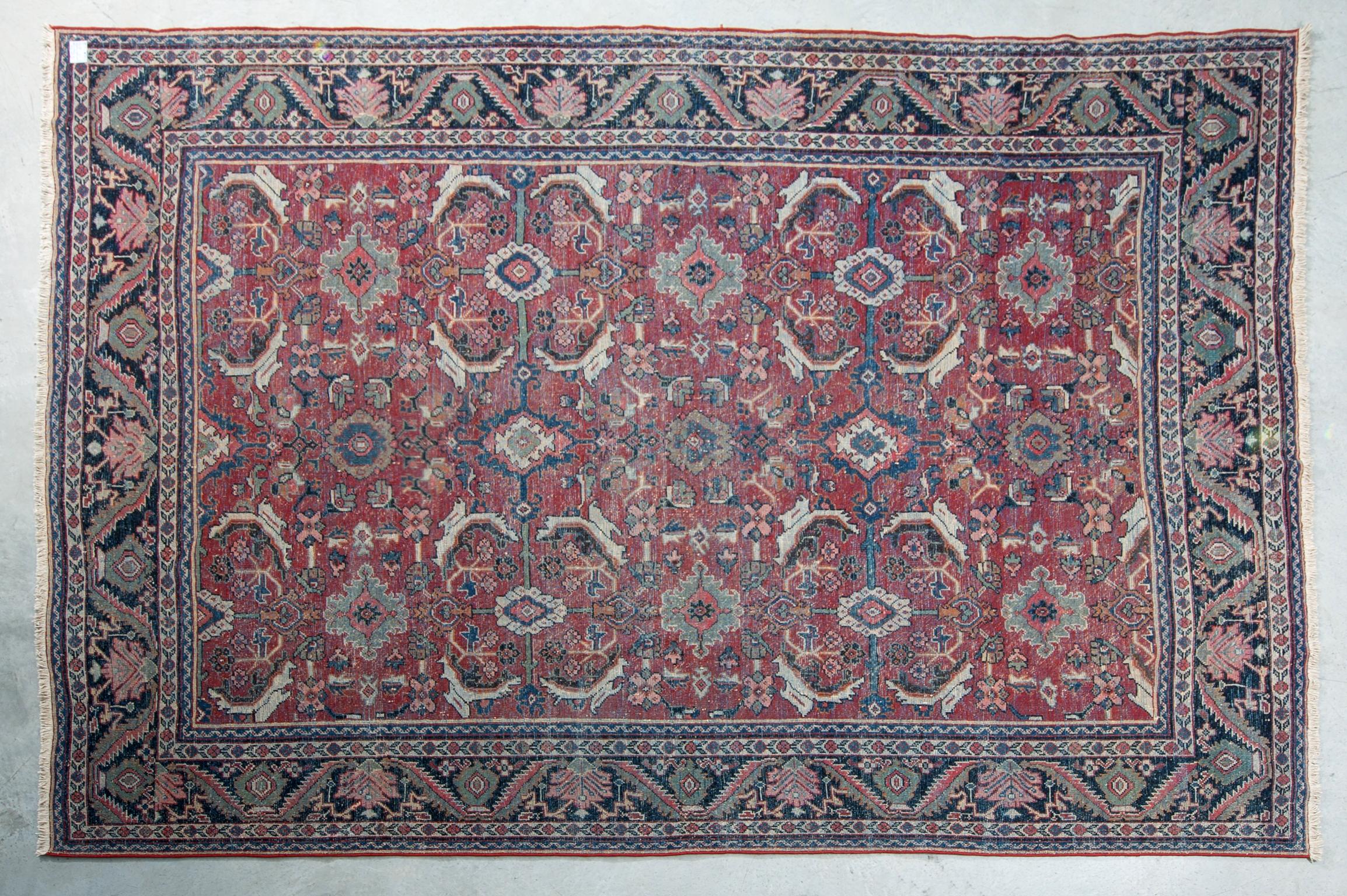 Hand-Knotted Old Large Elegant Garebagh Rug or Carpet
