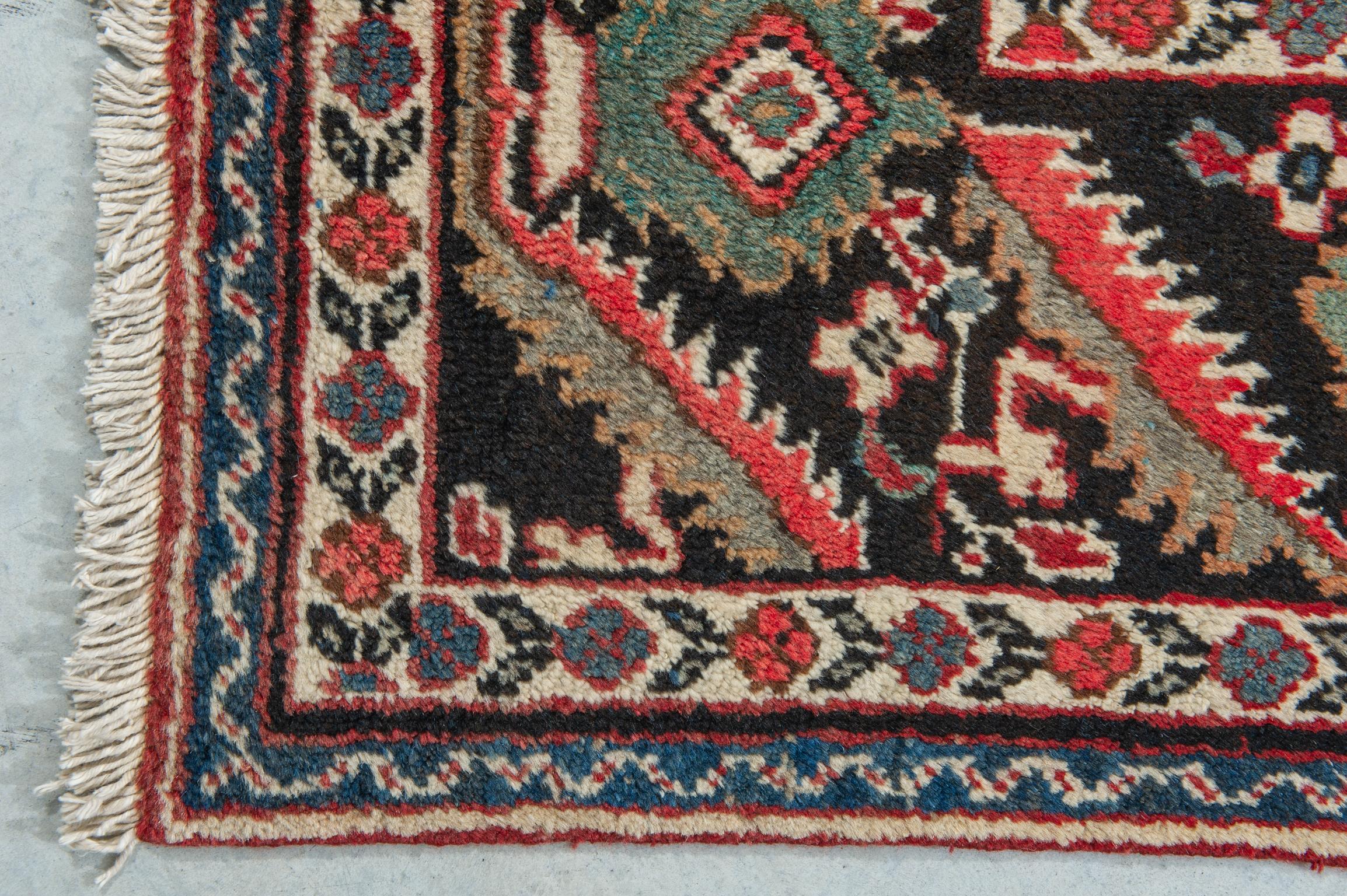 Wool Old Large Elegant Garebagh Rug or Carpet
