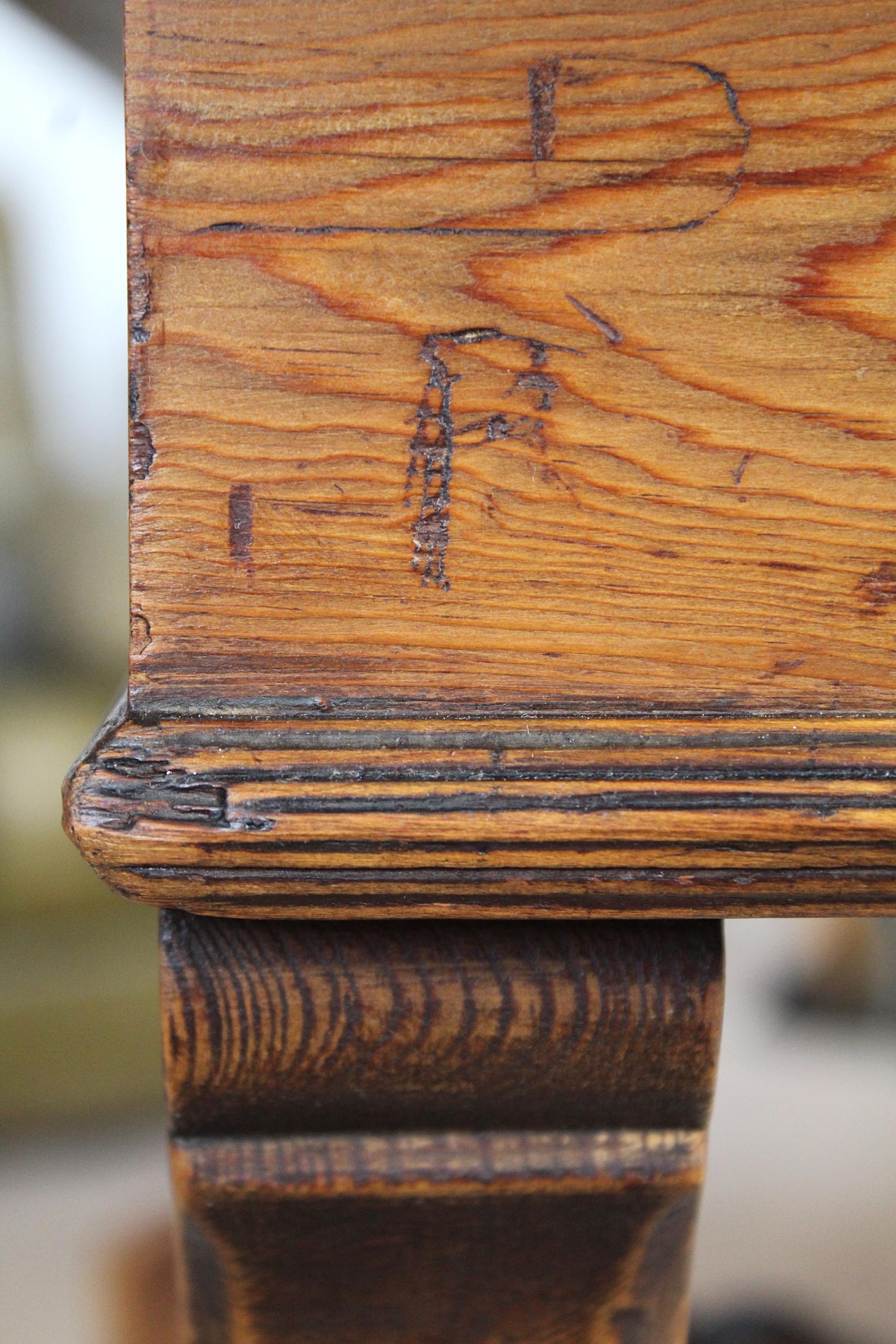 Old Library Trestle Table, Oak, Early 20th Century 2